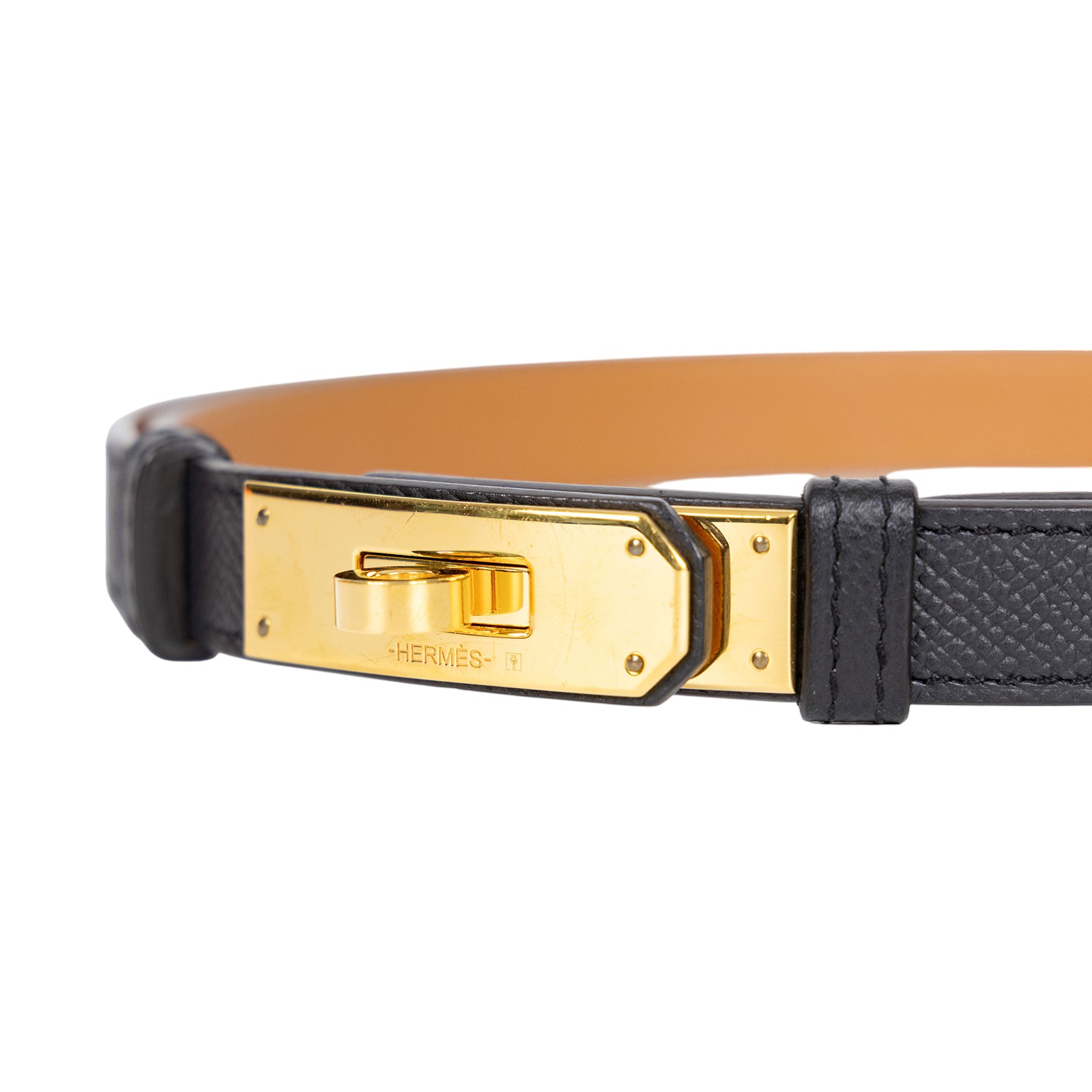 愛馬仕 Hermès Kelly 18 腰帶 KL18B Y FM 300 PM Y刻黑KELLY皮帶 原廠盒子