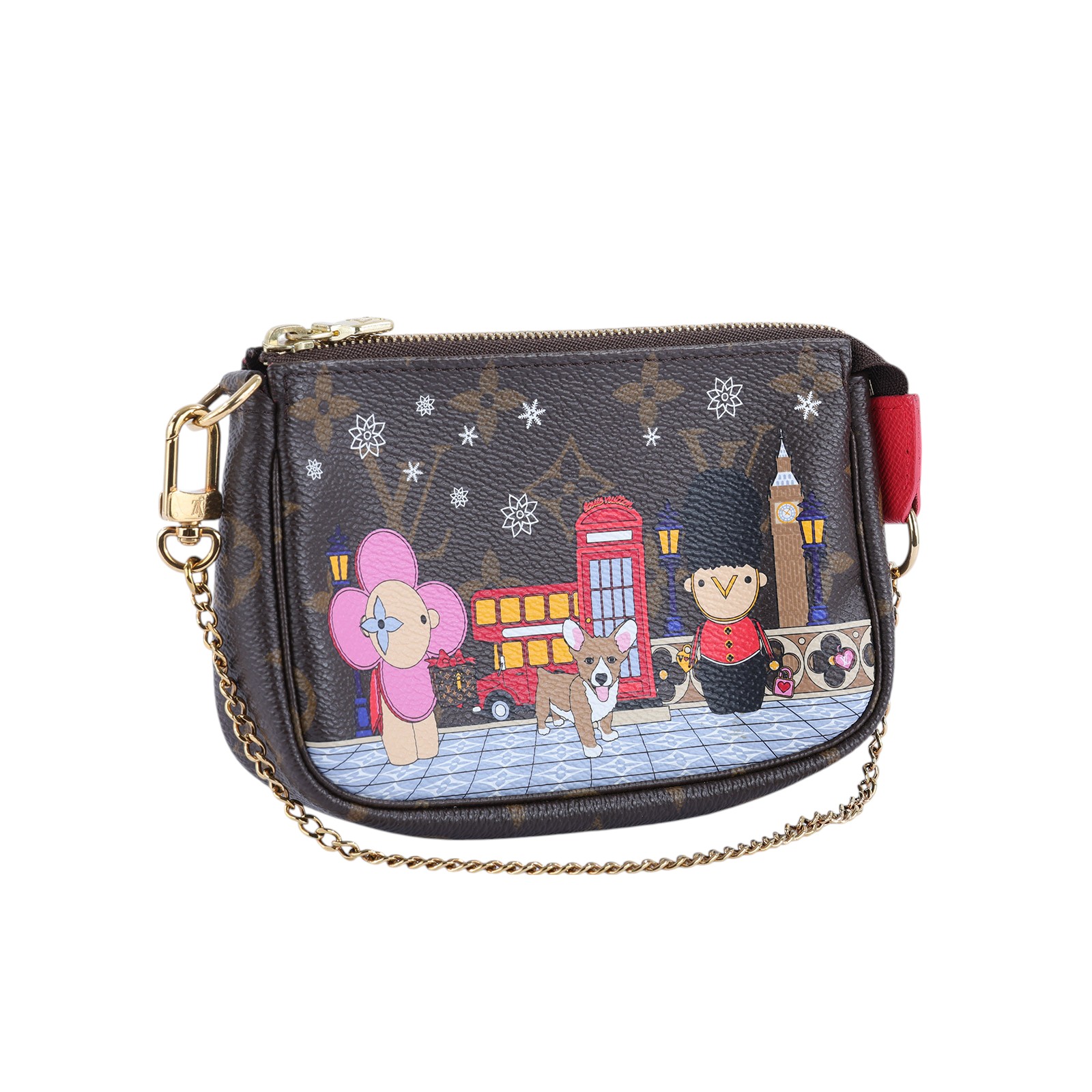 路易威登 LOUIS VUITTON Vivienne Mini Pochette Accessoire 鏈袋零錢包 M80863  無附屬品