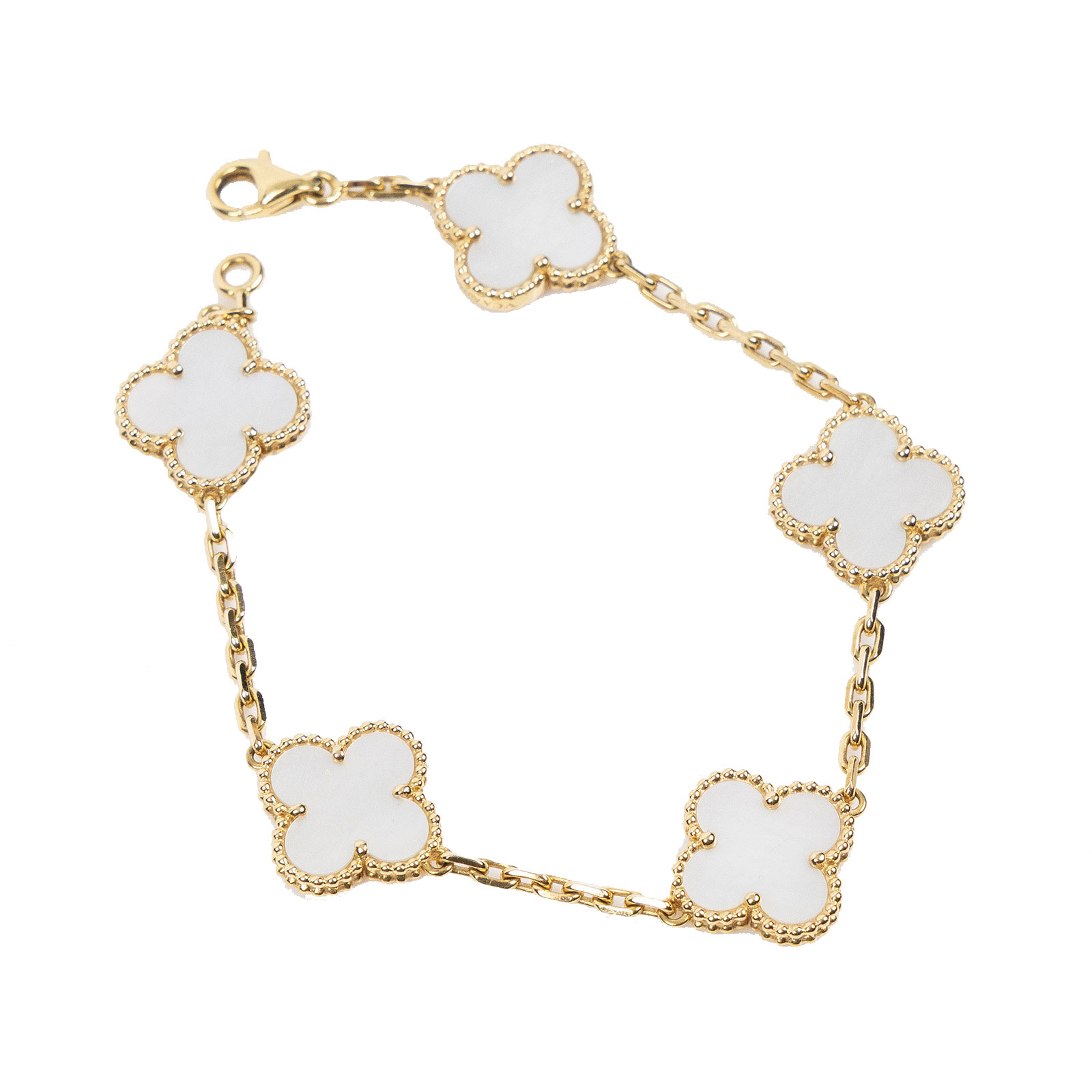 梵克雅寶 Van Cleef & Arpels Vintage Alhambra 手鍊 VCARA41800  原廠盒子/保證卡/購買證明
