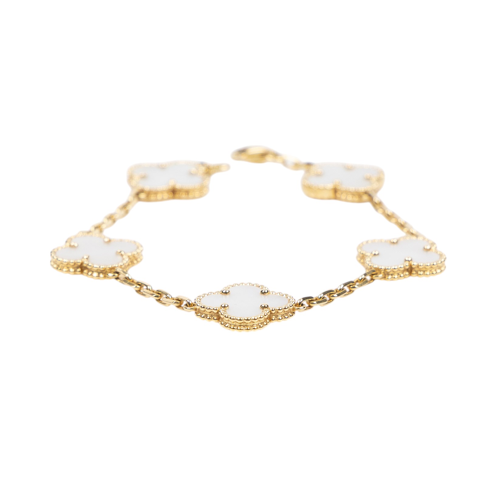 梵克雅寶 Van Cleef & Arpels Vintage Alhambra 手鍊 VCARA41800  原廠盒子/保證卡/購買證明