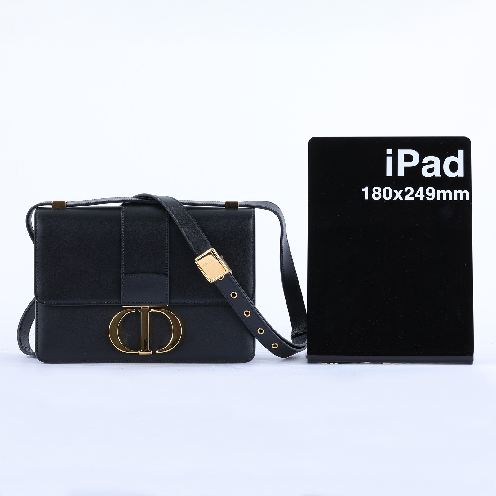 迪奧 CHRISTIAN DIOR 30 Montaigne 包 M9203UMOS 黑金蒙田30 防塵袋/保證卡