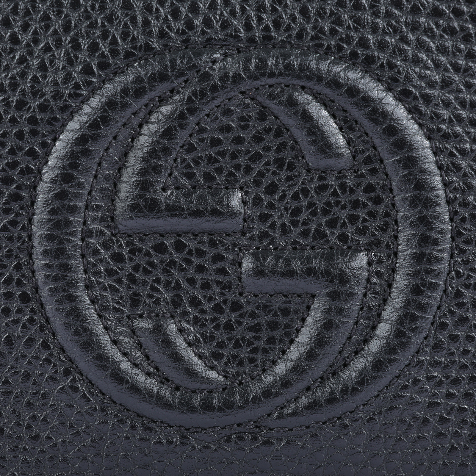 古馳 GUCCI Soho 鏈帶 手拿包 598211 黑牛皮SOHO WOC 原廠盒子/防塵袋/背帶