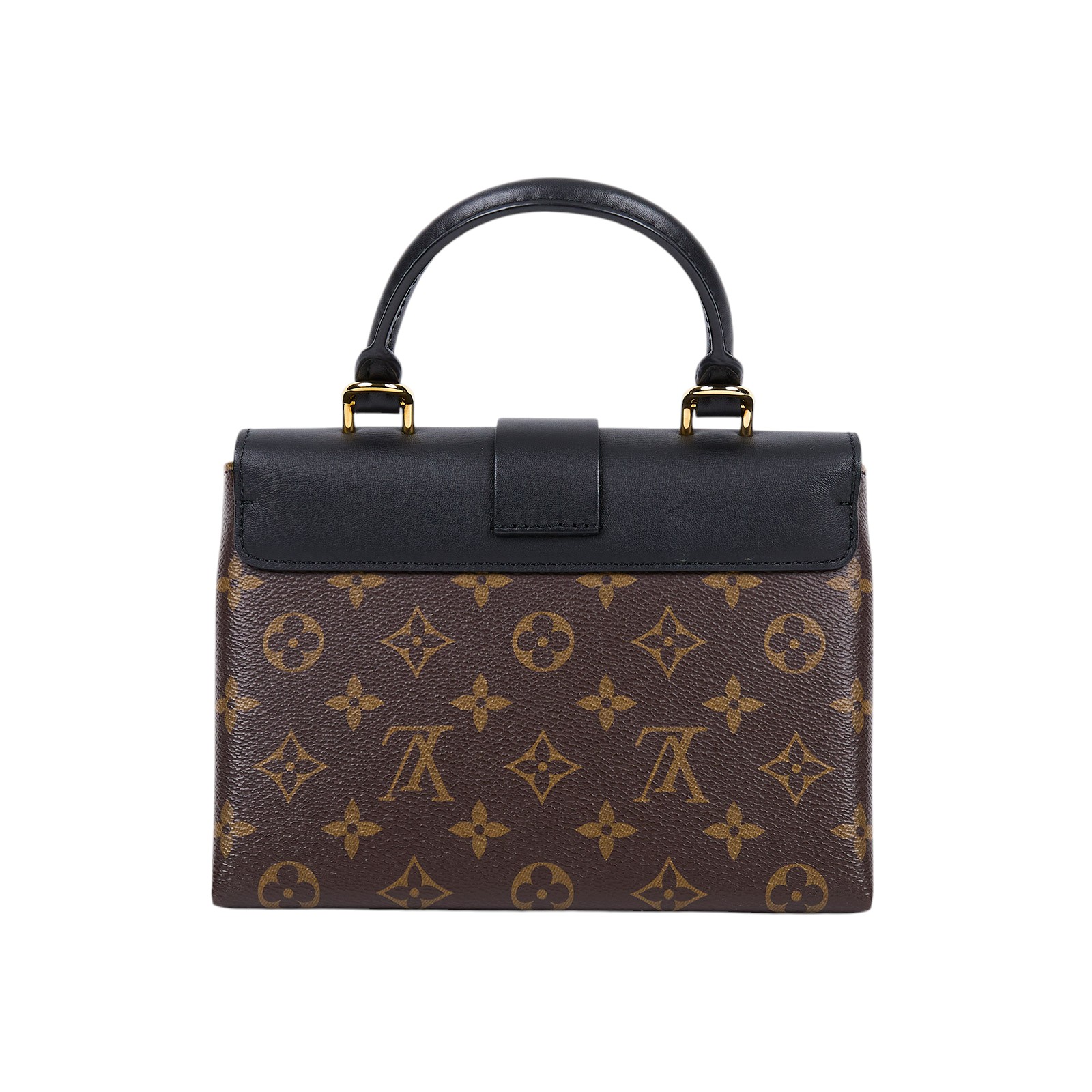 路易威登 LOUIS VUITTON Locky BB 手提包 黑色 M44141 晶片款 黑拼原花LOCKY BB手提肩背包 原廠盒子/防塵袋/購買證明