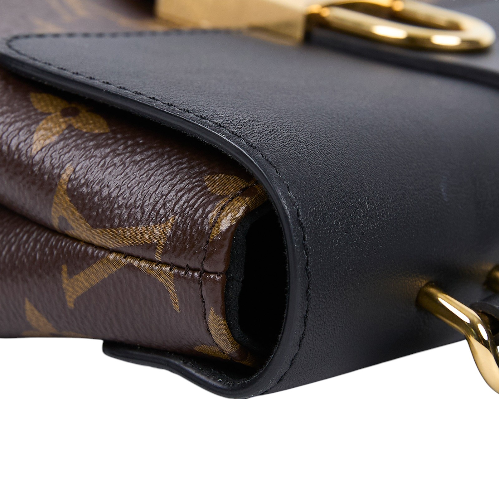 路易威登 LOUIS VUITTON Locky BB 手提包 黑色 M44141 晶片款 黑拼原花LOCKY BB手提肩背包 原廠盒子/防塵袋/購買證明
