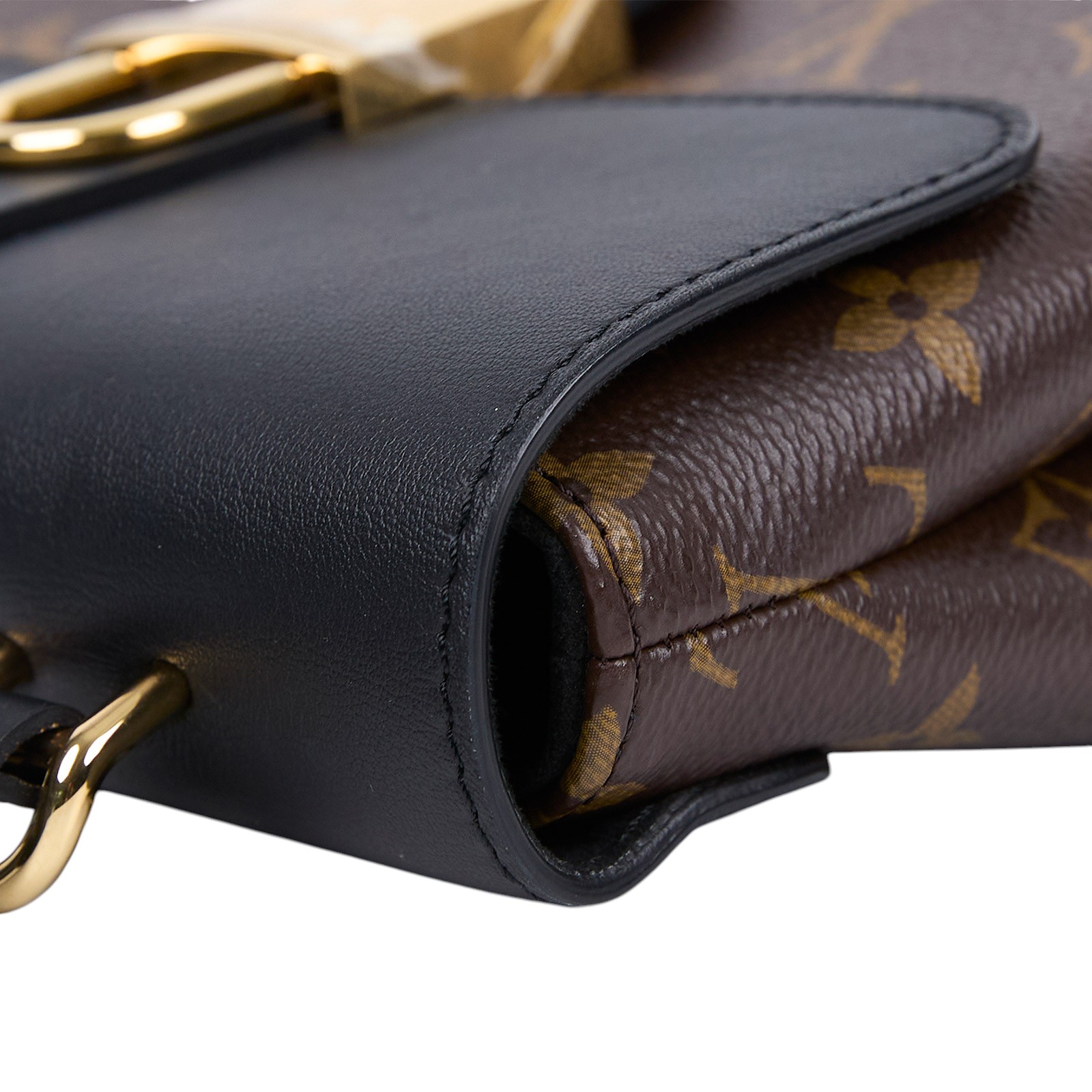 路易威登 LOUIS VUITTON Locky BB 手提包 黑色 M44141 晶片款 黑拼原花LOCKY BB手提肩背包 原廠盒子/防塵袋/購買證明