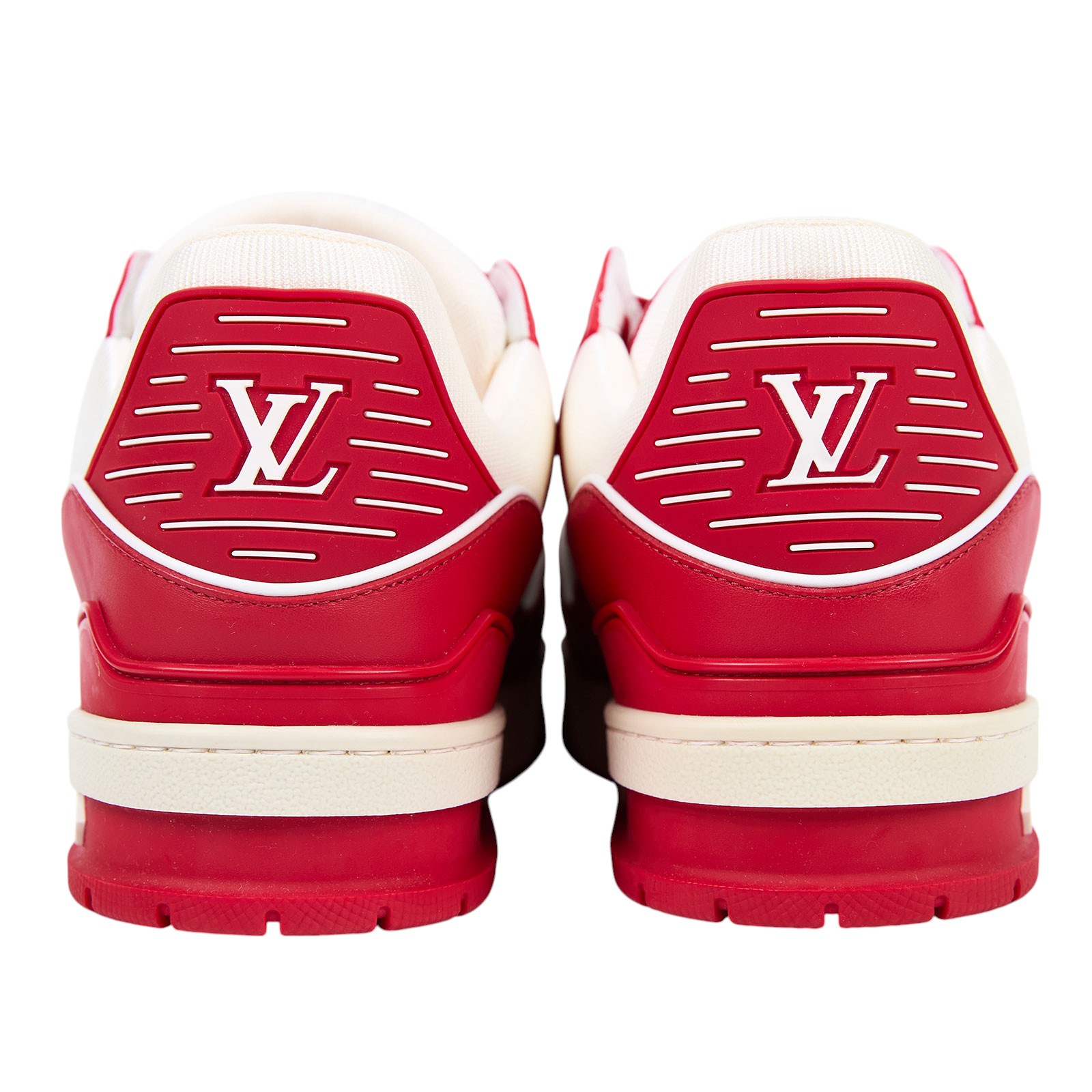 路易威登 LOUIS VUITTON LV Trainer RED 公益運動鞋 1A8PJZ  原廠盒子/防塵袋2/鞋帶/購買證明/發票