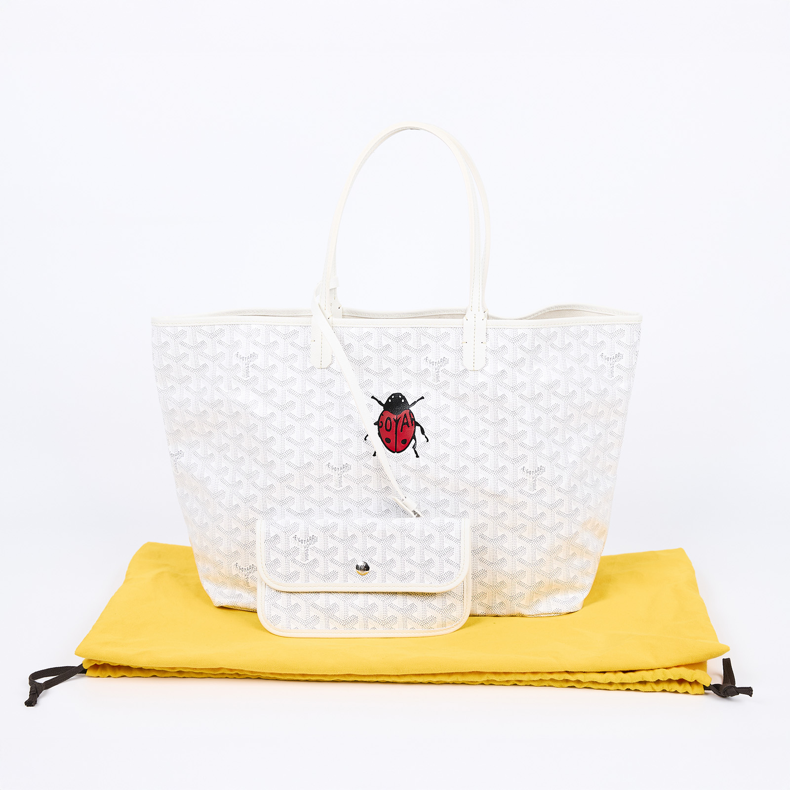高雅德 GOYARD Saint Louis PM Bag 托特包 STLOUIPMLTY 白瓢蟲Saint Louis PM 防塵袋/內袋