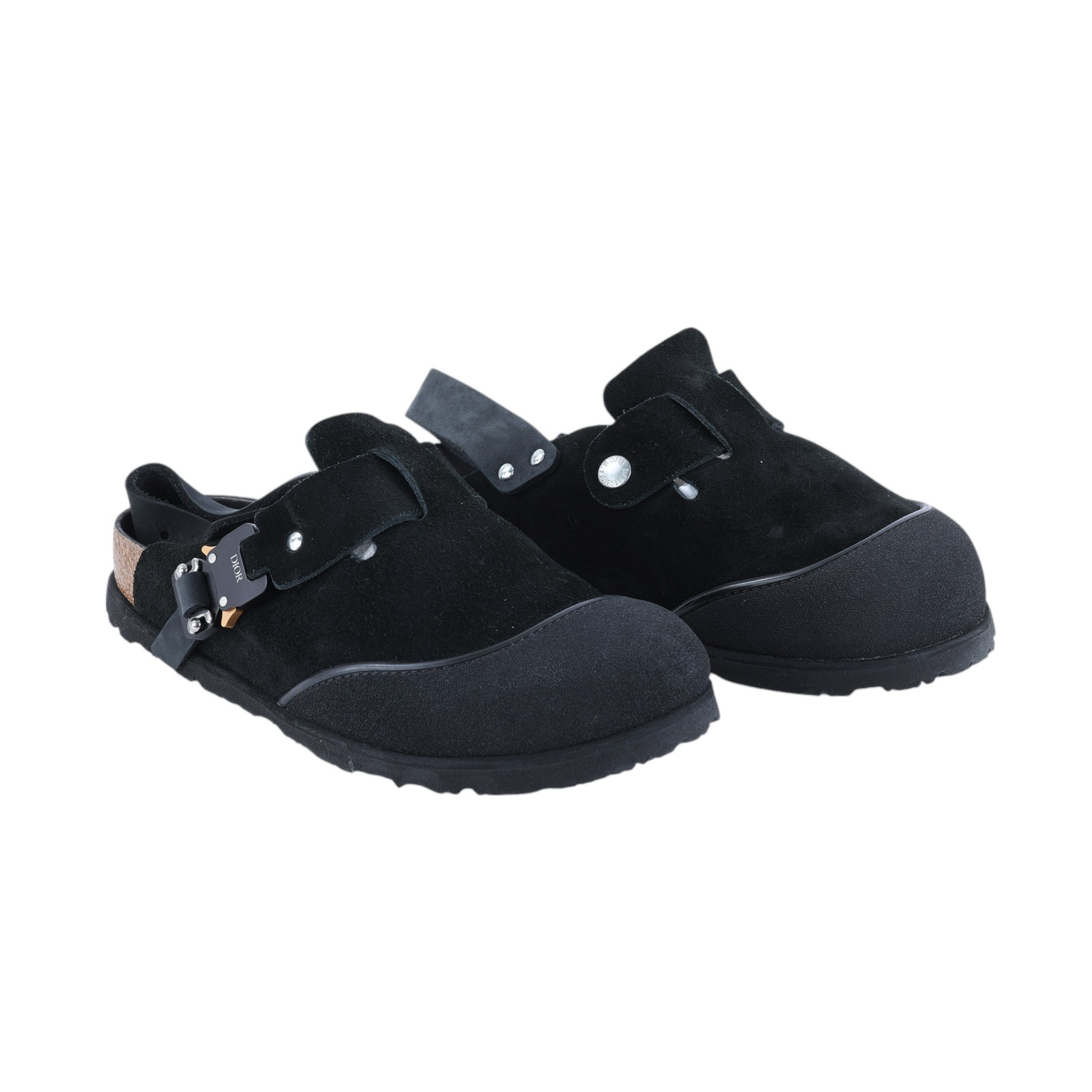 迪奧 CHRISTIAN DIOR Dior By Birkenstock 聯名 勃肯鞋 3SA116ZSD_H900_37 黑勃肯拖鞋#37 無附屬品