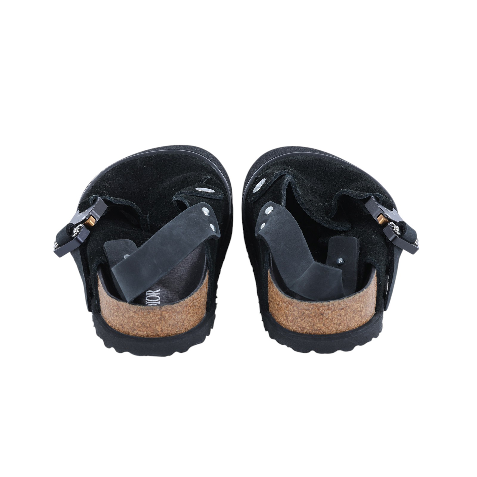 迪奧 CHRISTIAN DIOR Dior By Birkenstock 聯名 勃肯鞋 3SA116ZSD_H900_37 黑勃肯拖鞋#37 無附屬品