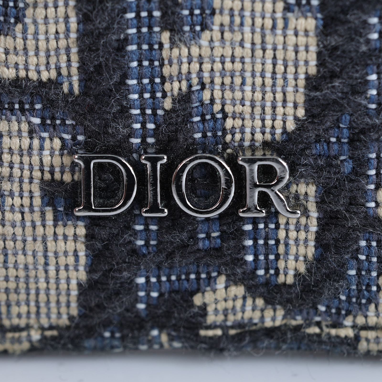 迪奧 CHRISTIAN DIOR 直式卡夾 2ESCH151YKY 藍緹花帆布掛頸證件套 無附屬品