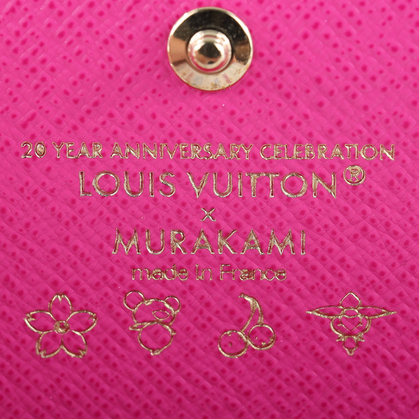 路易威登 LOUIS VUITTON LV x TM 村上隆聯名  Sarah 錢包 口蓋長夾 M13397 晶片款 白彩SARAH 長夾 原廠盒子/防塵袋