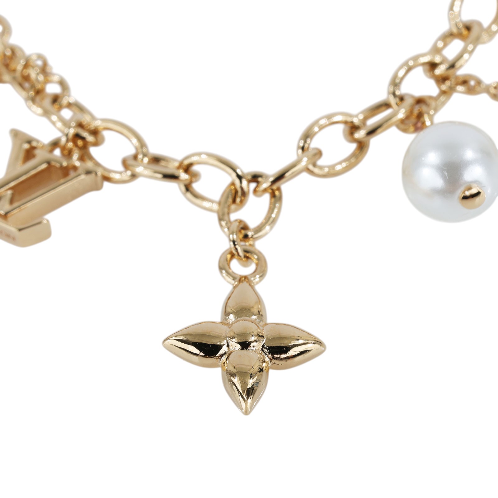 路易威登 LOUIS VUITTON Blooming Pearls 手鏈 M1684A 金Blooming Pearls 手鏈 原廠盒子/防塵袋