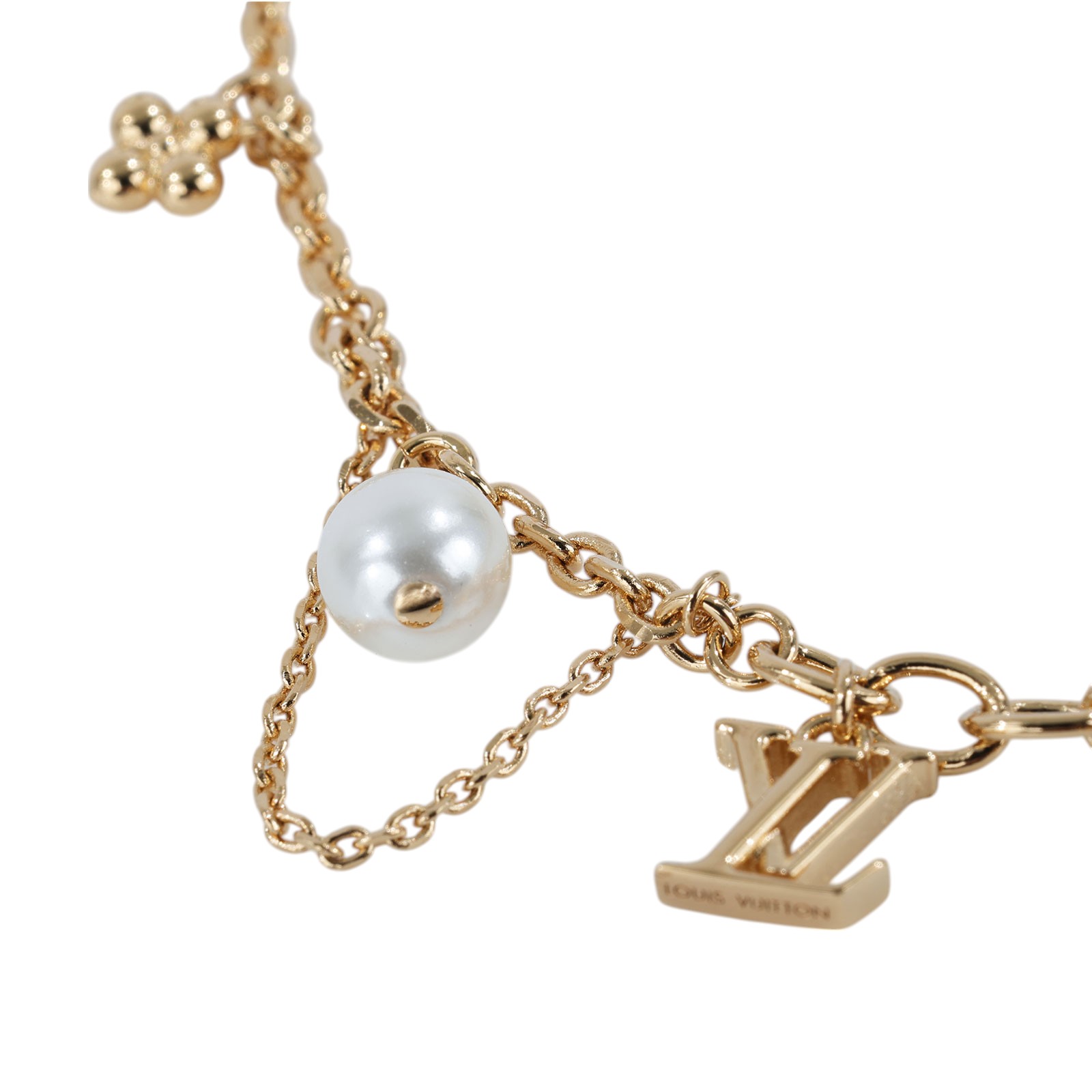 路易威登 LOUIS VUITTON Blooming Pearls 手鏈 M1684A 金Blooming Pearls 手鏈 原廠盒子/防塵袋