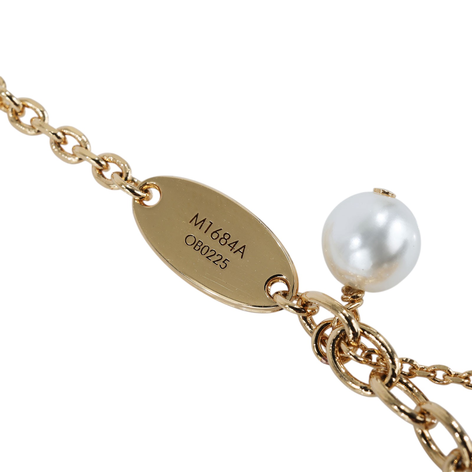 路易威登 LOUIS VUITTON Blooming Pearls 手鏈 M1684A 金Blooming Pearls 手鏈 原廠盒子/防塵袋