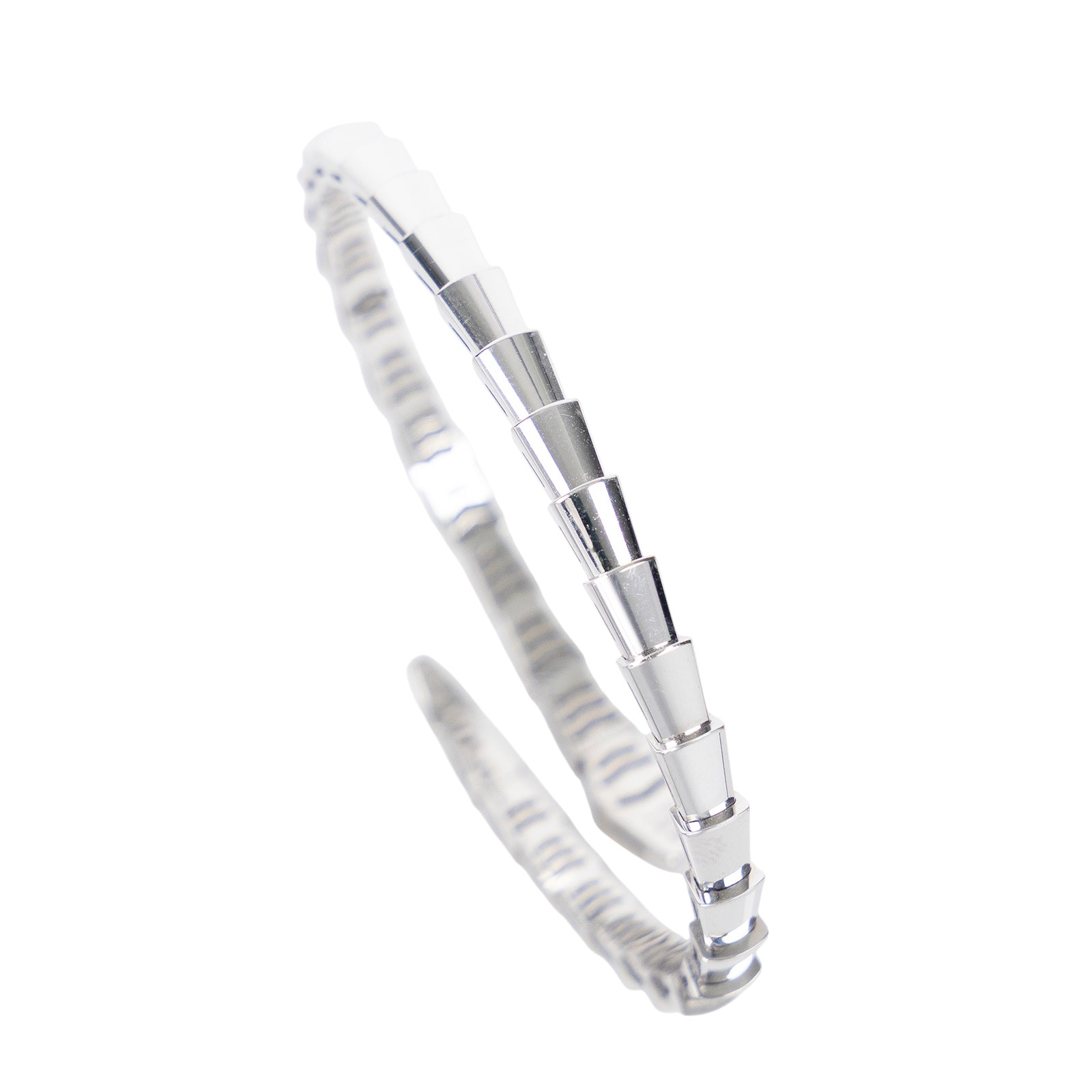 寶格麗 BVLGARI Serpenti Viper 手環 M 360719 18KWG Serpenti Viper手镯#16 原廠盒子2/證書/發票