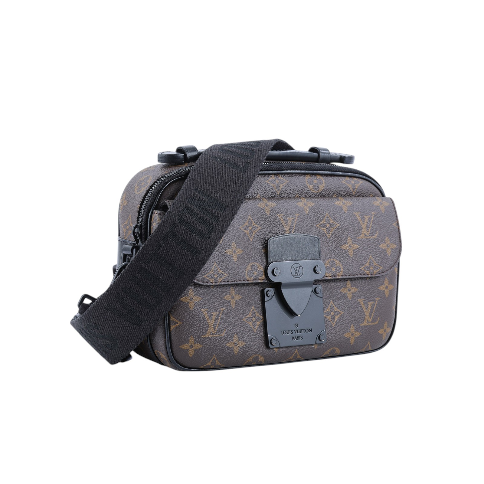 路易威登 LOUIS VUITTON S Lock 郵差包 塗層帆布 M45806 晶片款 原花S Lock 郵差包 背帶