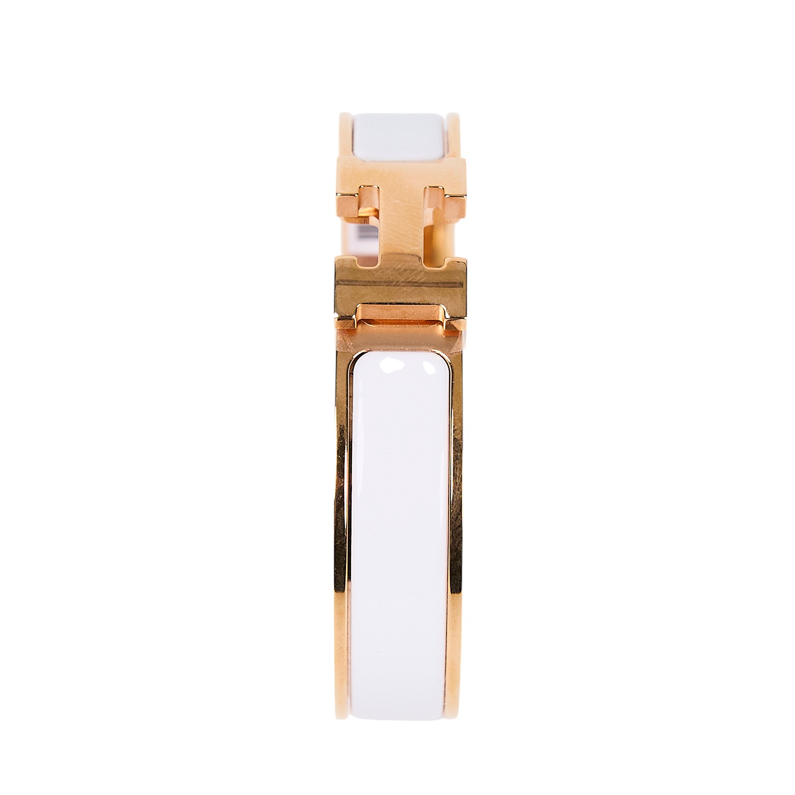 愛馬仕 Hermès Clic H PM 手環 白色 H700001FO31PM 700001FO31PM/ST1213  原廠盒子/防塵袋