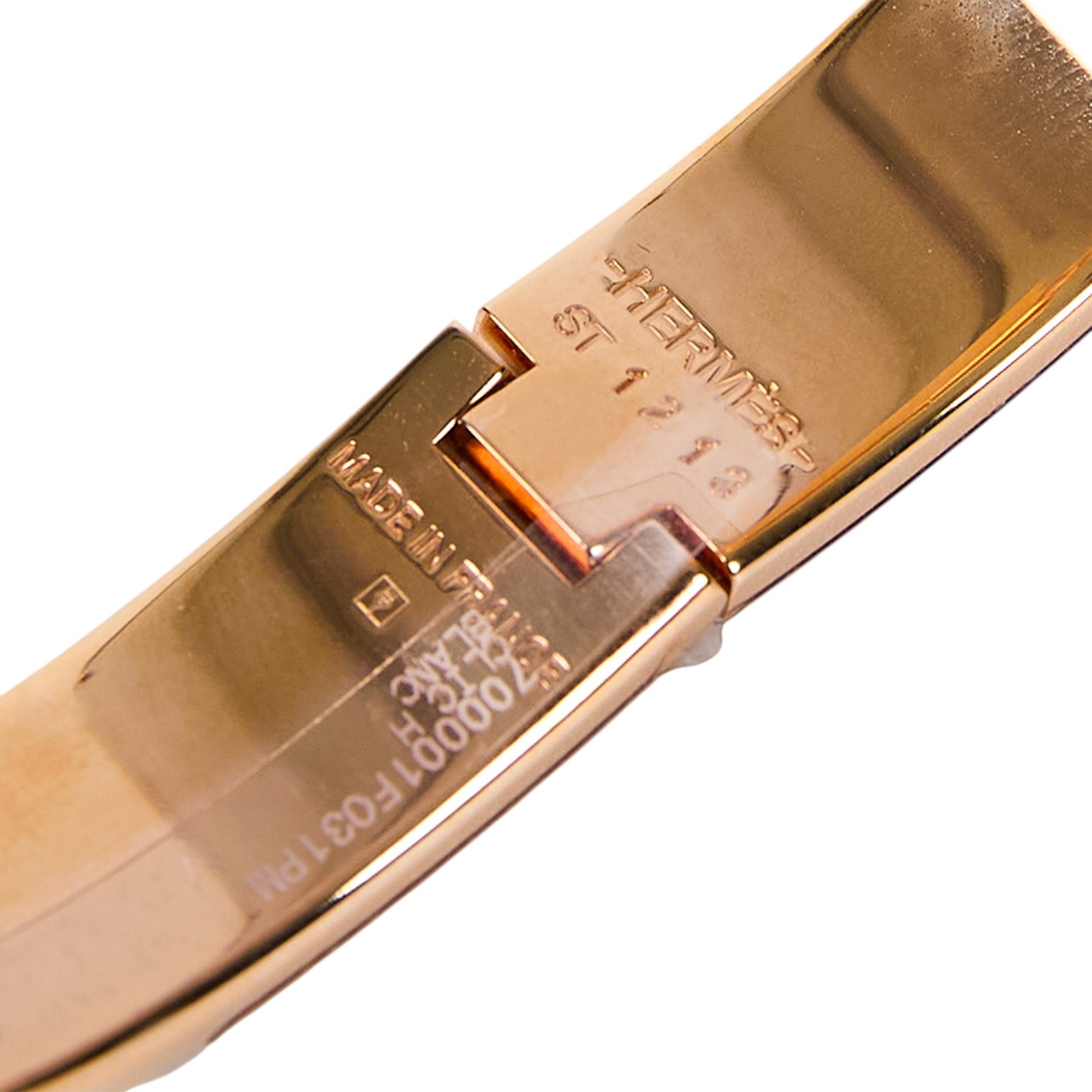 愛馬仕 Hermès Clic H PM 手環 白色 H700001FO31PM 700001FO31PM/ST1213  原廠盒子/防塵袋