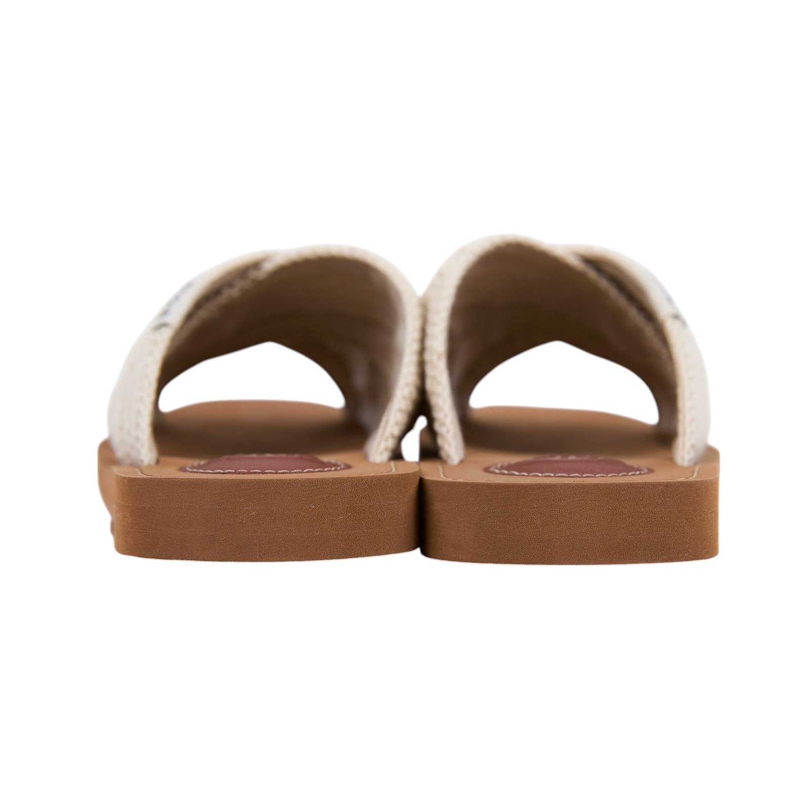 蔻依 CHLOE Woody cloth sandal 涼鞋 CHC22S597X_36 棕米白棉麻涼鞋#36 原廠盒子/防塵袋2
