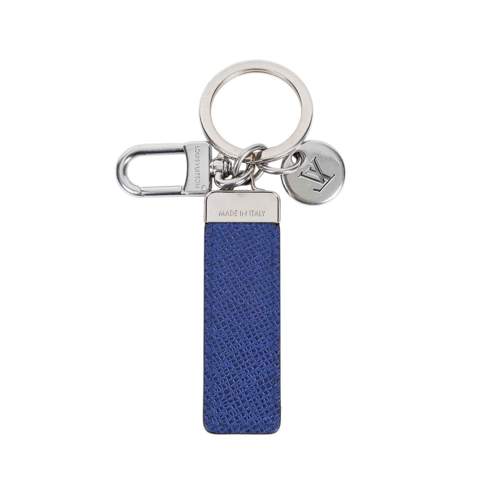 路易威登 LOUIS VUITTON Neo LV Club 手袋吊飾兼鑰匙扣 鈷色 M01525 藍原花Neo LV Club鑰匙圈 購買證明