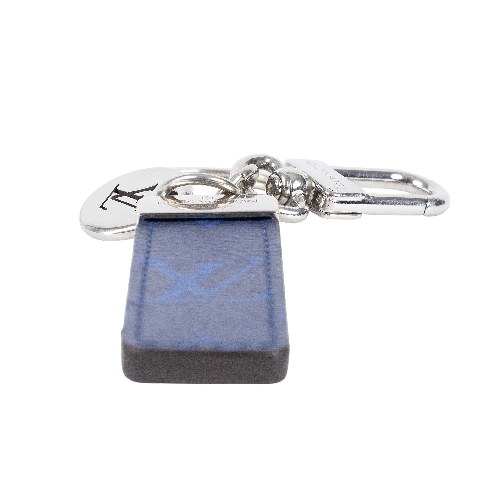 路易威登 LOUIS VUITTON Neo LV Club 手袋吊飾兼鑰匙扣 鈷色 M01525 藍原花Neo LV Club鑰匙圈 購買證明