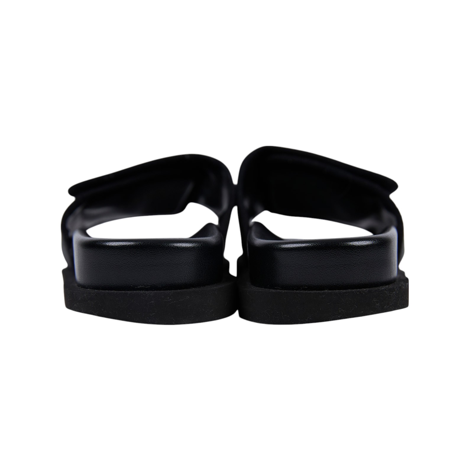 路易威登 LOUIS VUITTON Miami Mule Sandals 涼鞋 1AC5Q0 黑原花魔鬼氈拖鞋#7 防塵袋/購買證明影本
