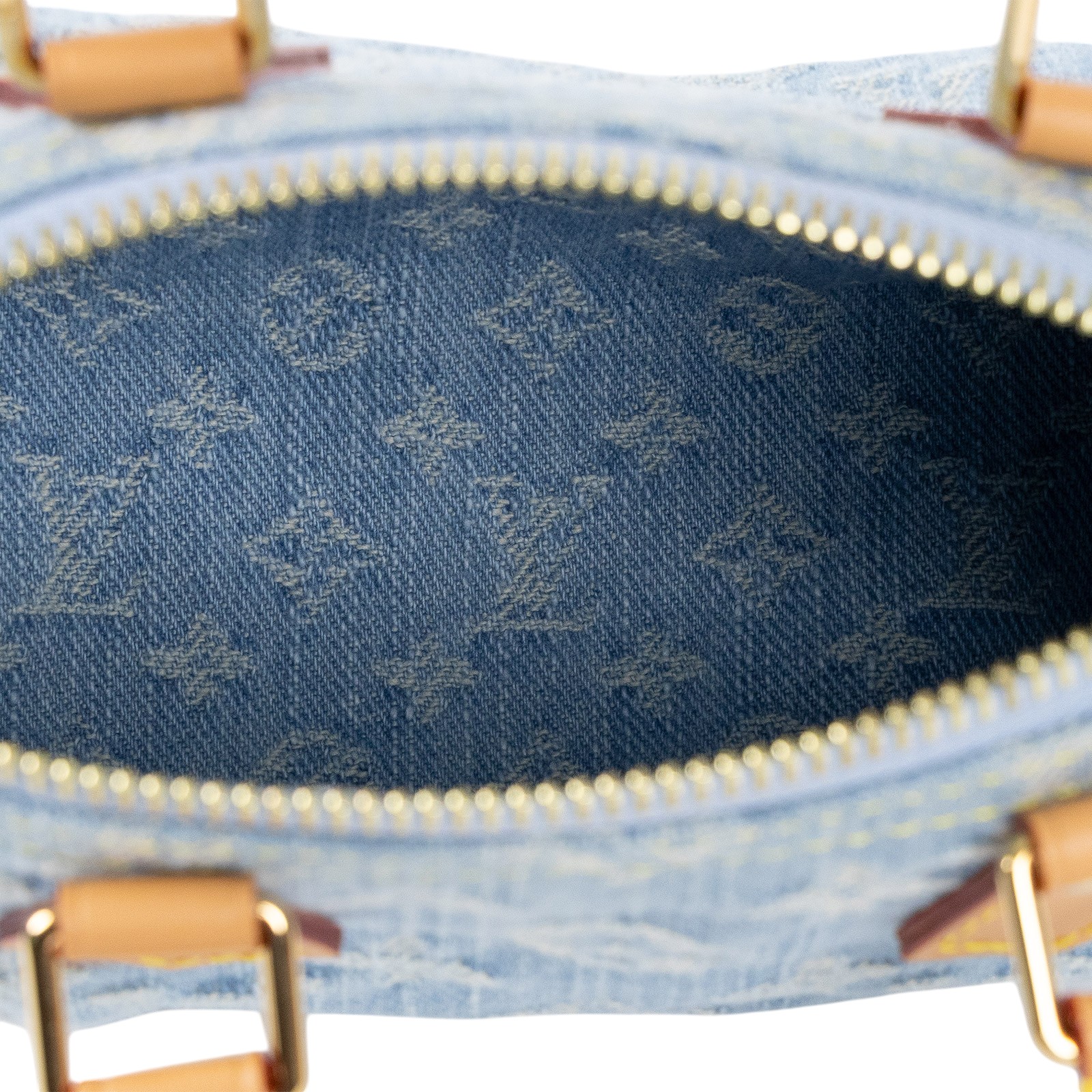 路易威登 LOUIS VUITTON Nano Speedy 手提 肩背包 丹寧 M11212 晶片款  原廠盒子/防塵袋/背帶/購買證明