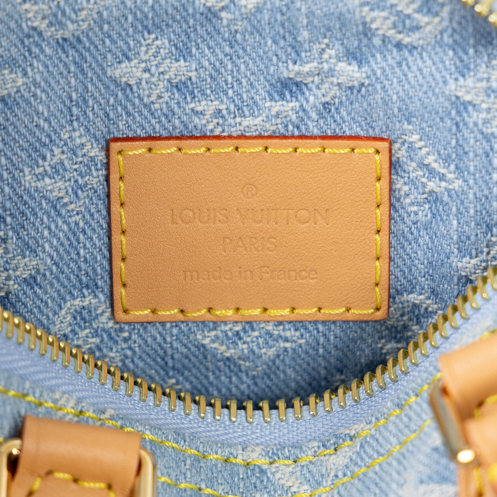 路易威登 LOUIS VUITTON Nano Speedy 手提 肩背包 丹寧 M11212 晶片款  原廠盒子/防塵袋/背帶/購買證明