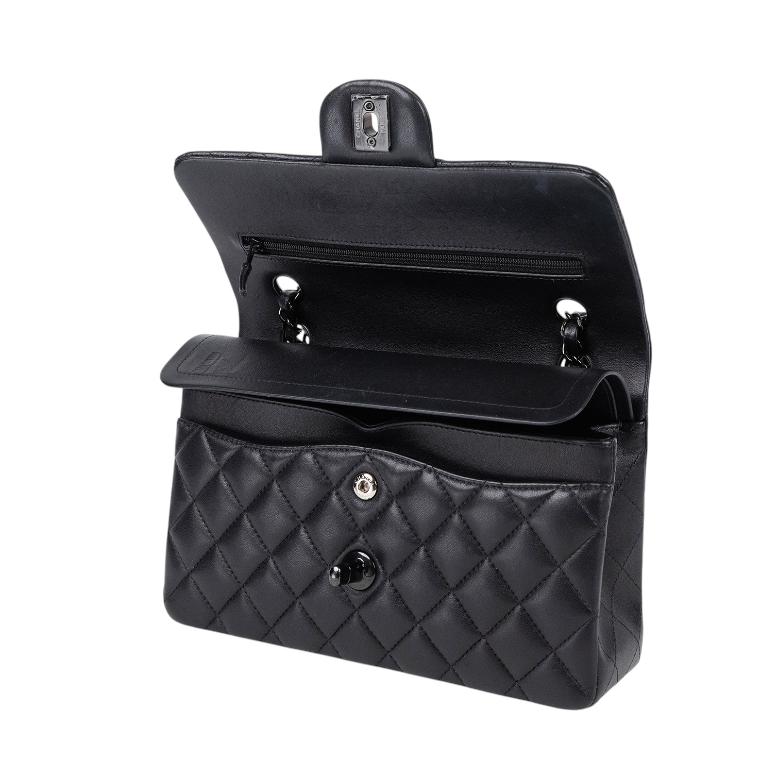 香奈兒 CHANEL CF 經典 小型 口蓋包 A01113 晶片款 黑羊SO BLACK COCO23 原廠盒子/防塵袋/購買證明