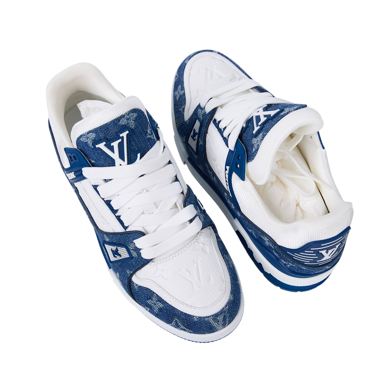 路易威登 LOUIS VUITTON LV Trainer 運動鞋  牛仔TRAINER 原廠盒子/防塵袋