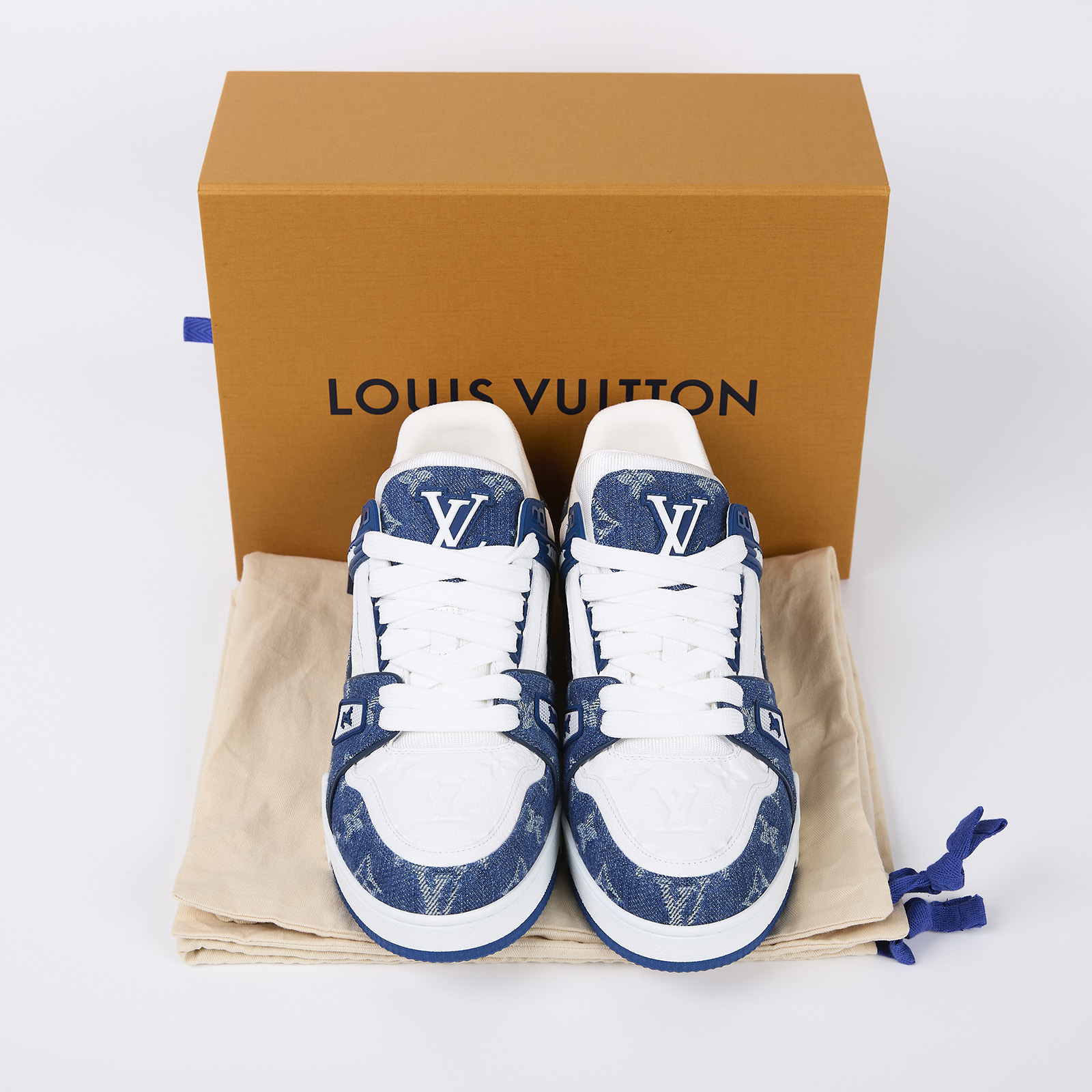路易威登 LOUIS VUITTON LV Trainer 運動鞋  牛仔TRAINER 原廠盒子/防塵袋
