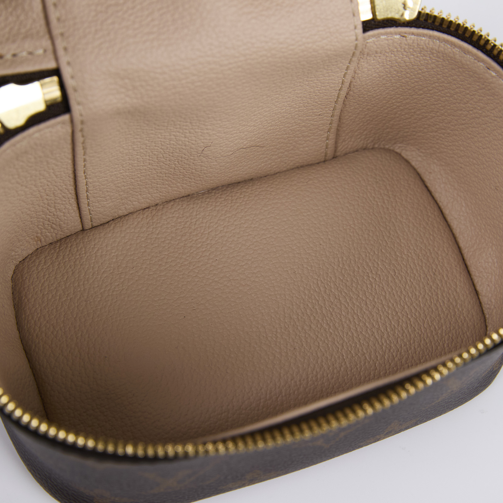 路易威登 LOUIS VUITTON Nice Nano 經典帆布 梳洗袋 化妝箱 M44936 晶片款 原花Nice Nano化妝包 無附屬品