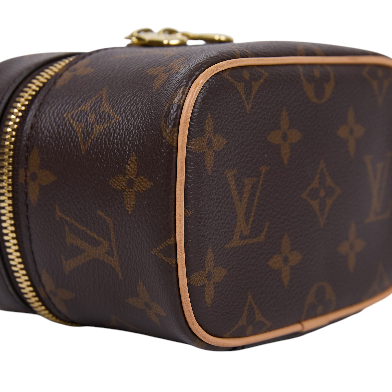 路易威登 LOUIS VUITTON Nice Nano 經典帆布 梳洗袋 化妝箱 M44936 晶片款 原花Nice Nano化妝包 無附屬品