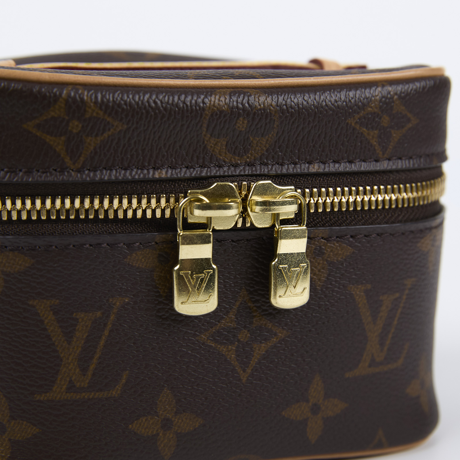 路易威登 LOUIS VUITTON Nice Nano 經典帆布 梳洗袋 化妝箱 M44936 晶片款 原花Nice Nano化妝包 無附屬品