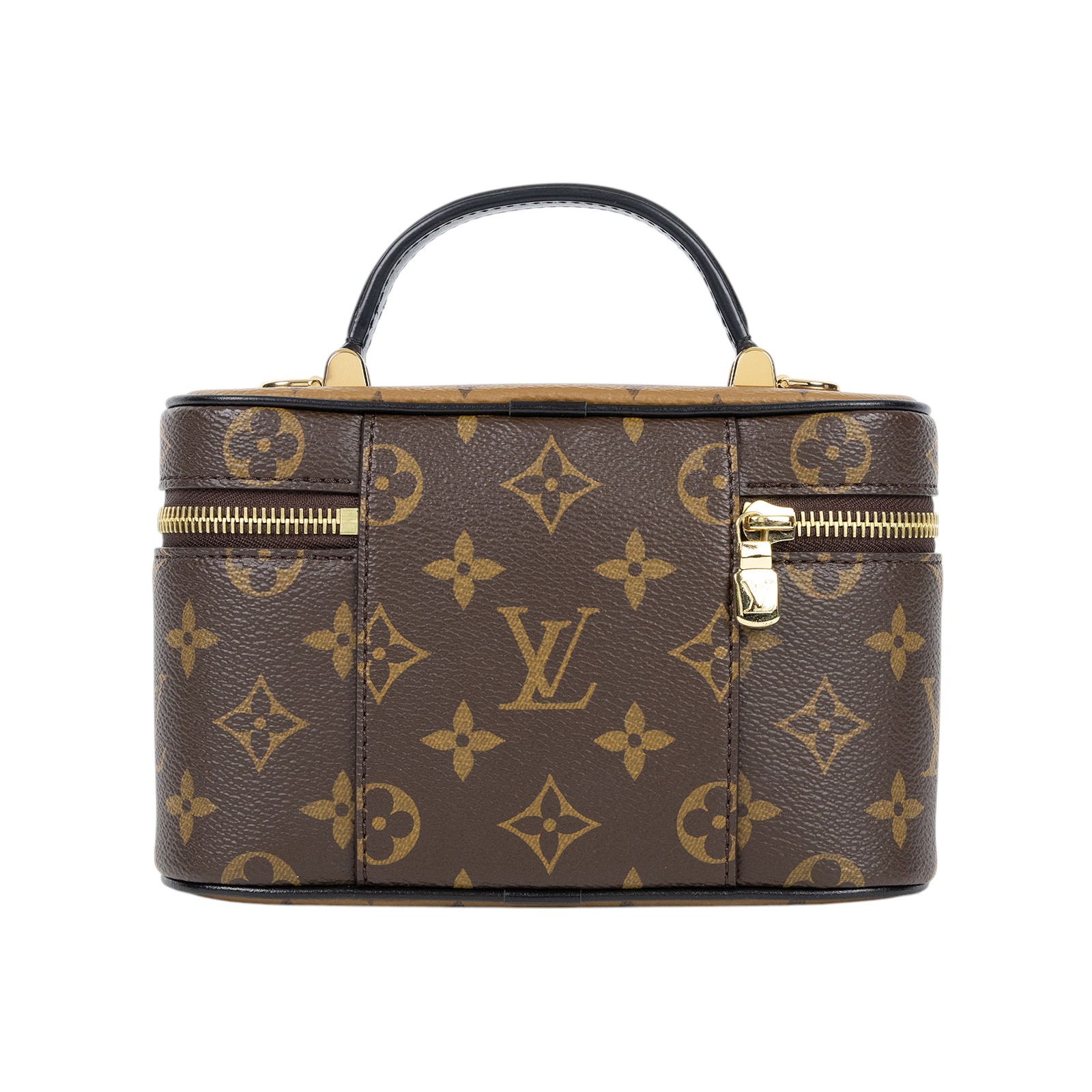 路易威登 LOUIS VUITTON Vanity Chain Pouch 肩背 手提 化妝箱 M47125 晶片款  原廠盒子/防塵袋/背帶2/鎖組/購買證明
