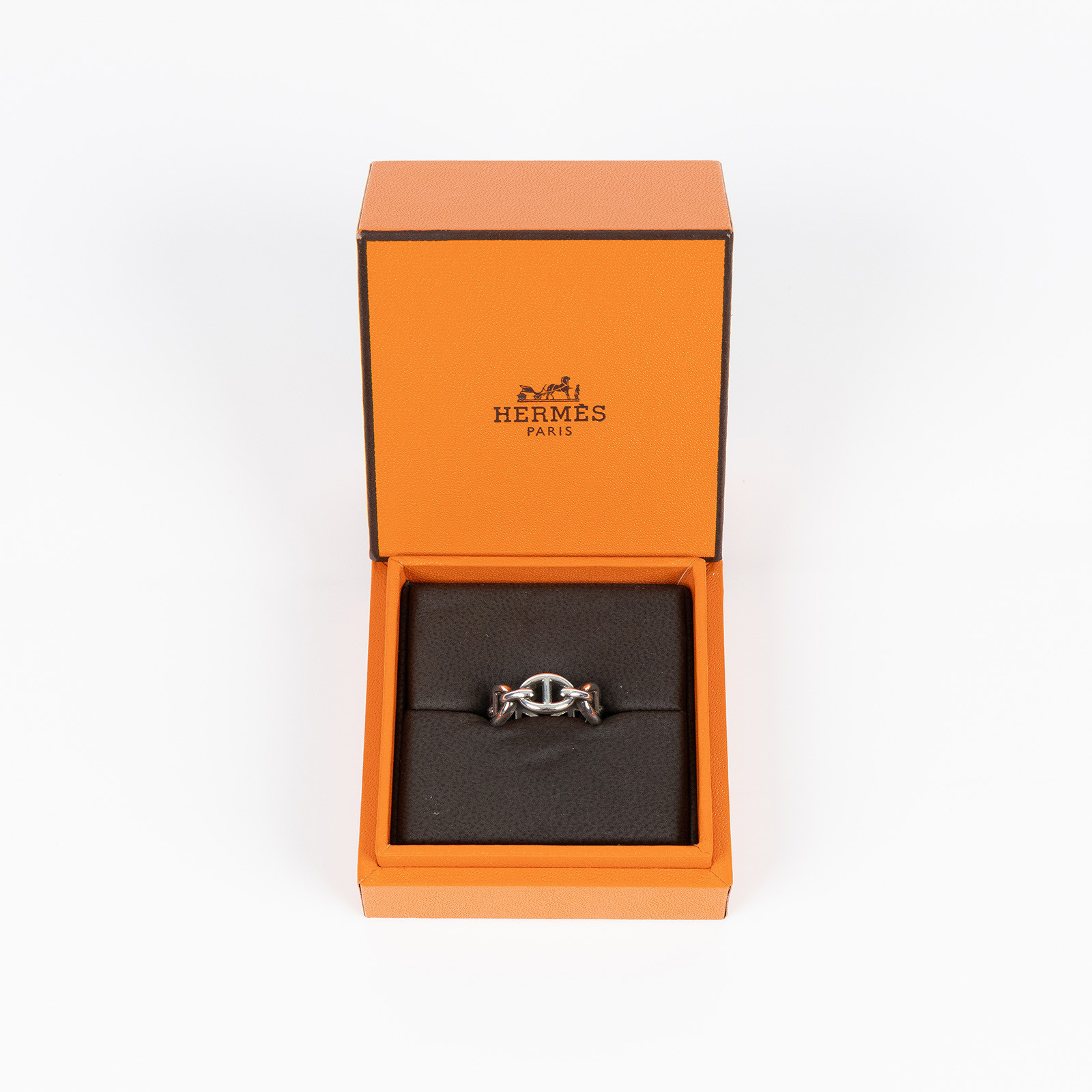愛馬仕 Hermès Chaine dancre Enchainee 豬鼻子 戒指 H109507Bv00050 22AZ205004  原廠盒子