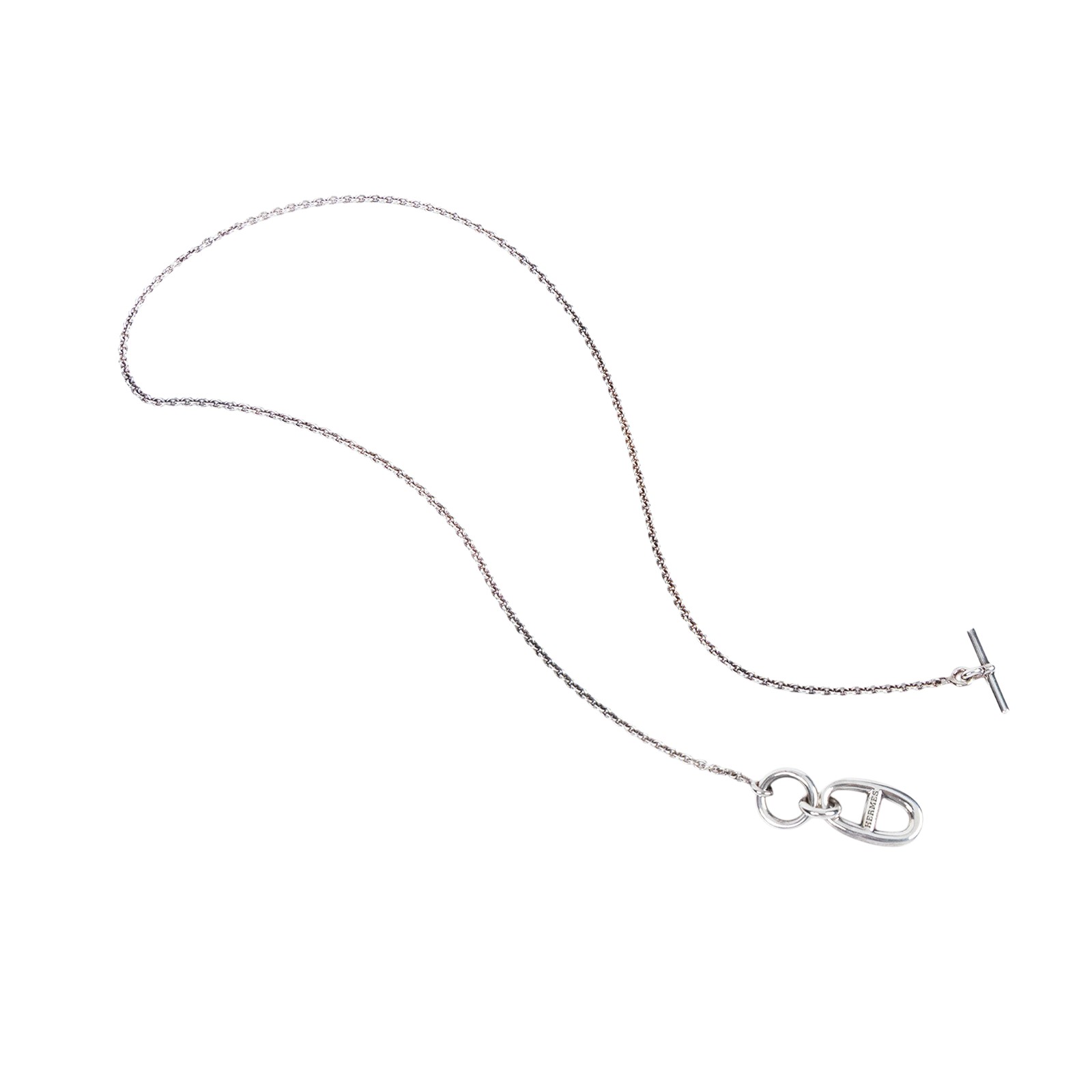 愛馬仕 Hermès Chaine dAncre 墜飾 H104141Bv00  豬鼻項鍊 原廠盒子