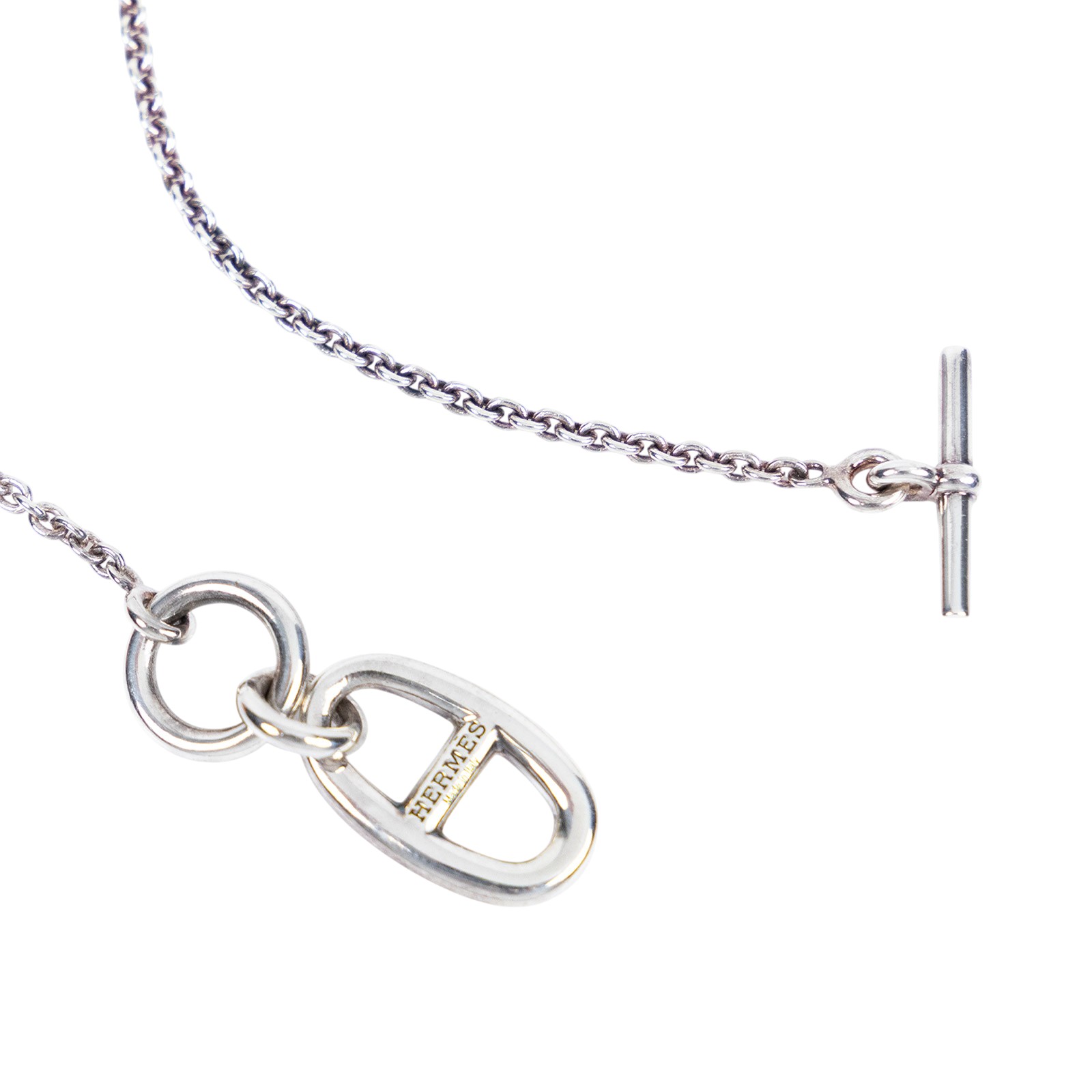 愛馬仕 Hermès Chaine dAncre 墜飾 H104141Bv00  豬鼻項鍊 原廠盒子