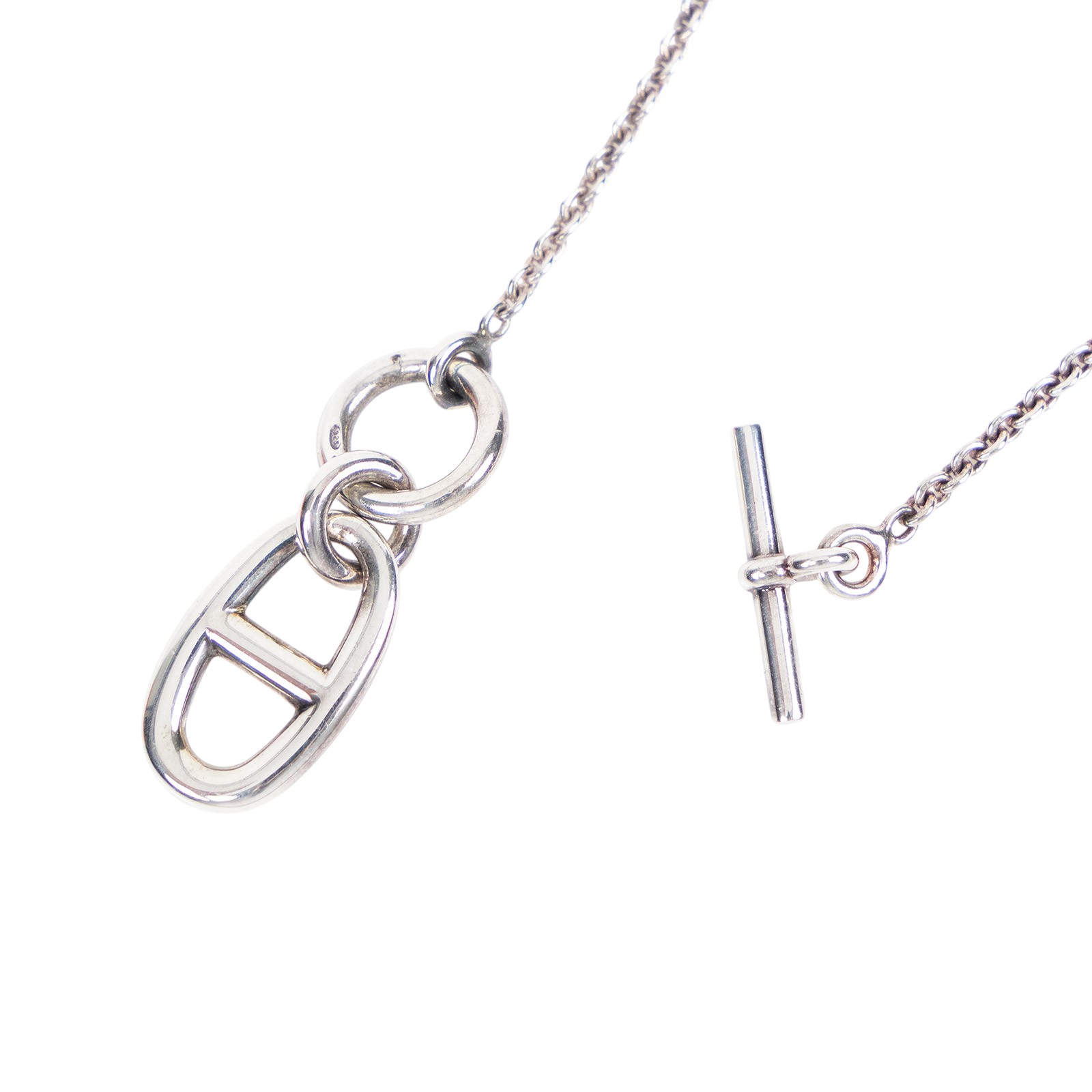 愛馬仕 Hermès Chaine dAncre 墜飾 H104141Bv00  豬鼻項鍊 原廠盒子