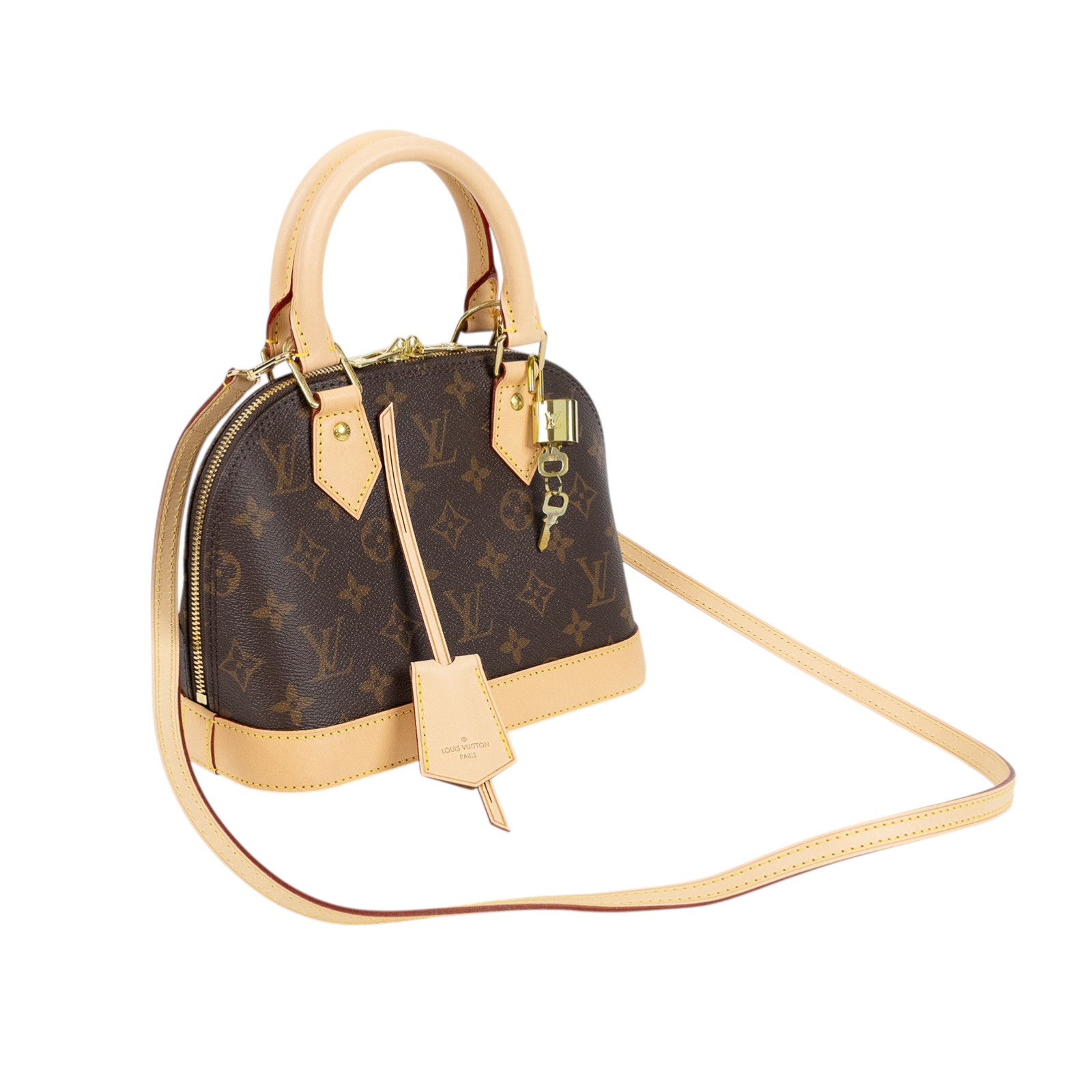 路易威登 LOUIS VUITTON Alma BB 手提包 經典帆布 M53152 晶片款 原花ALMA BB 原廠盒子/防塵袋/背帶/鎖組/購買證明/吊牌
