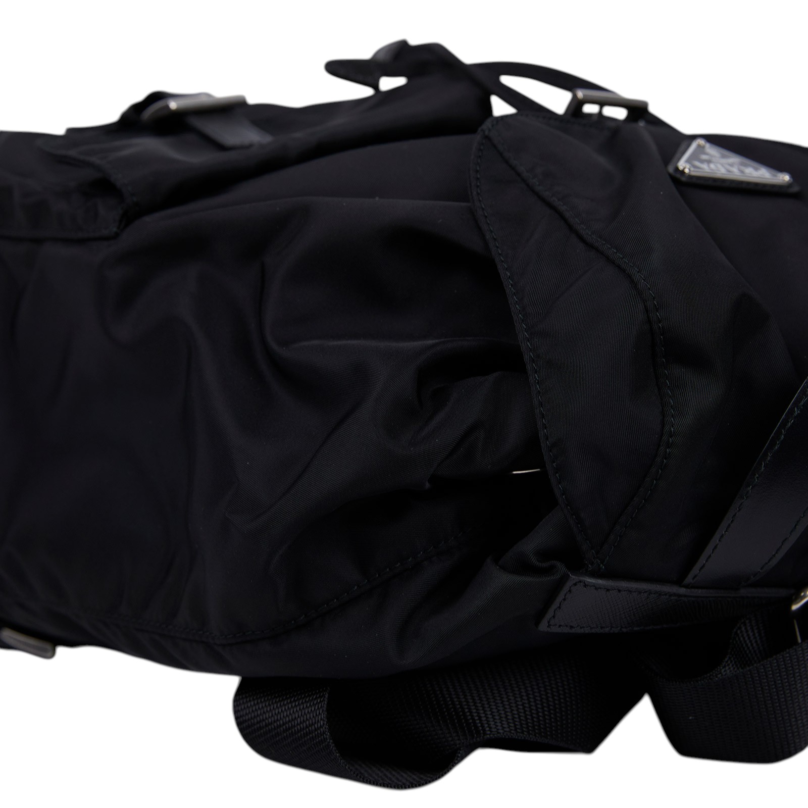 普拉達 PRADA Re-Nylon 背囊 2VZ110_2C26 黑尼龍後背包 原廠盒子/防塵袋2/背帶/發票