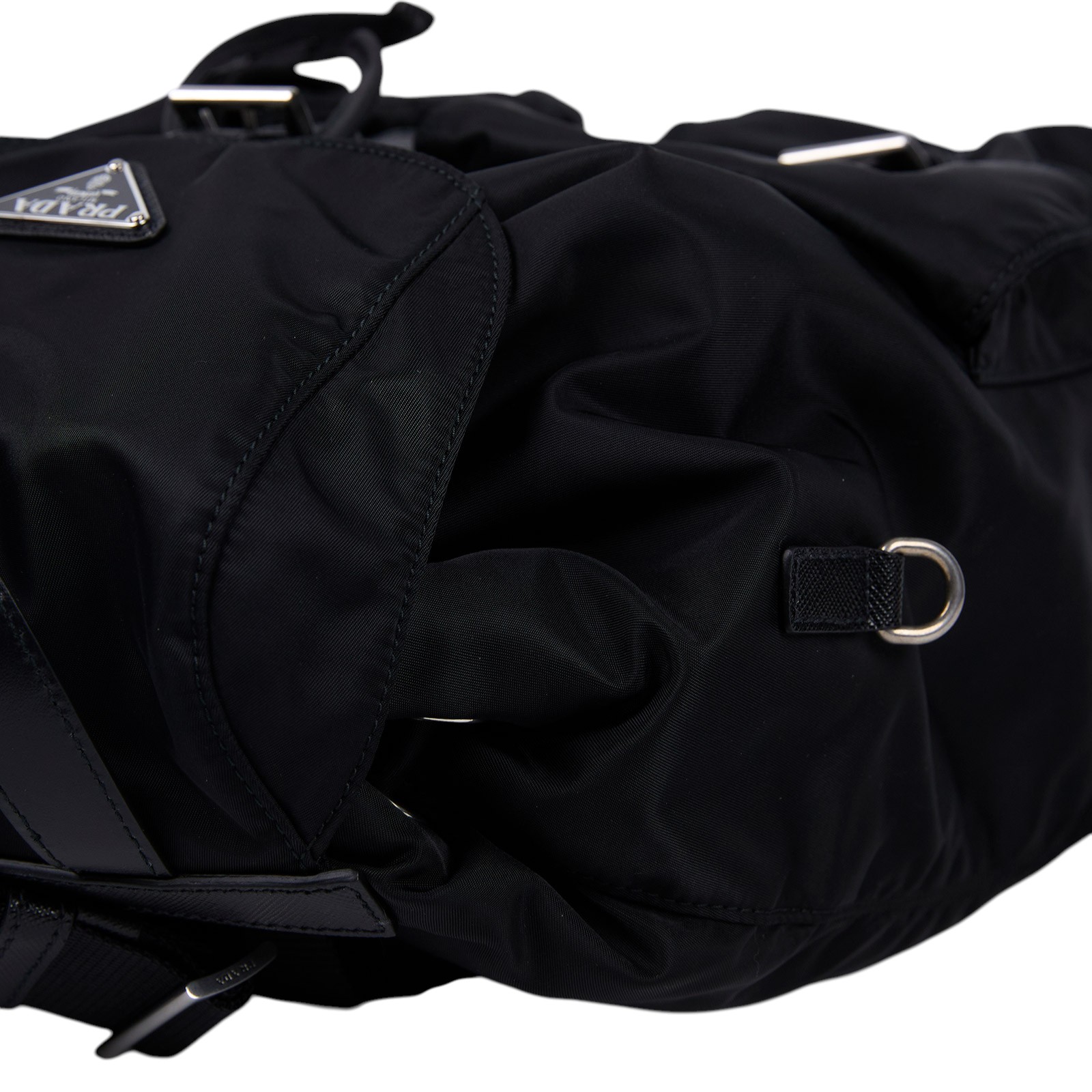 普拉達 PRADA Re-Nylon 背囊 2VZ110_2C26 黑尼龍後背包 原廠盒子/防塵袋2/背帶/發票