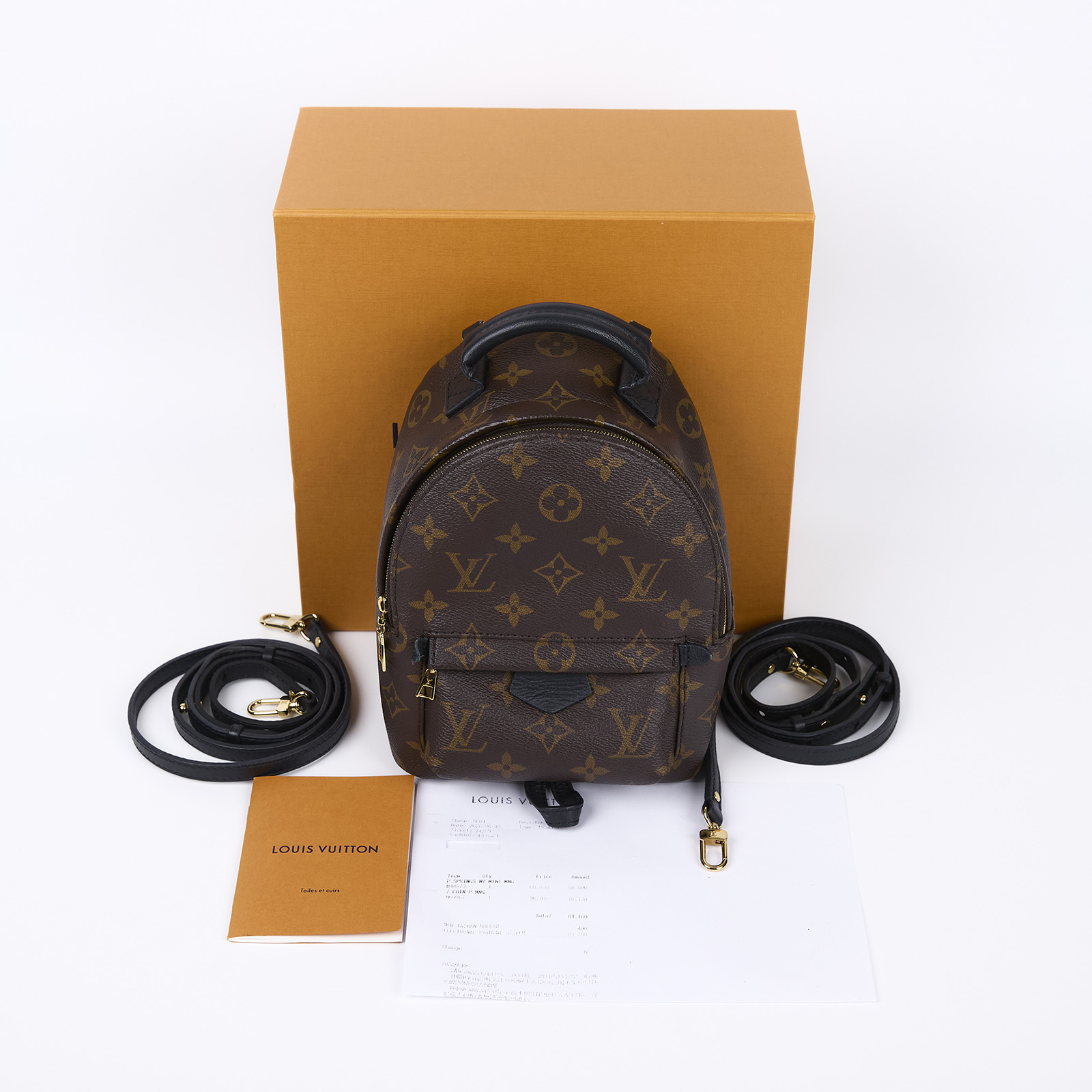 路易威登 LOUIS VUITTON Palm Springs Mini 迷你 後背包 M44873  原廠盒子/防塵袋/背帶2/購買證明影本