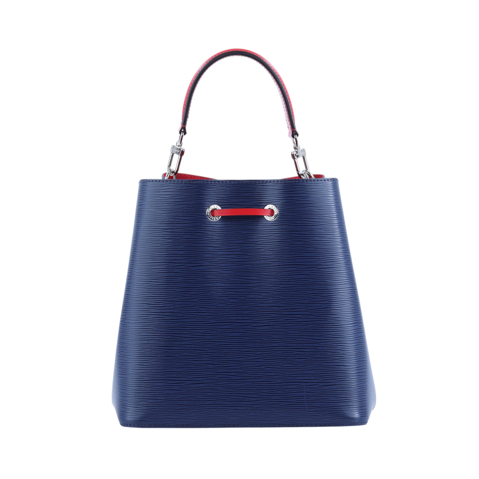 路易威登 LOUIS VUITTON NéoNoé Epi皮革 撞色束口斜 肩背水桶包 M54367 藍EPI內拼紅水桶包 原廠盒子/防塵袋/背帶2