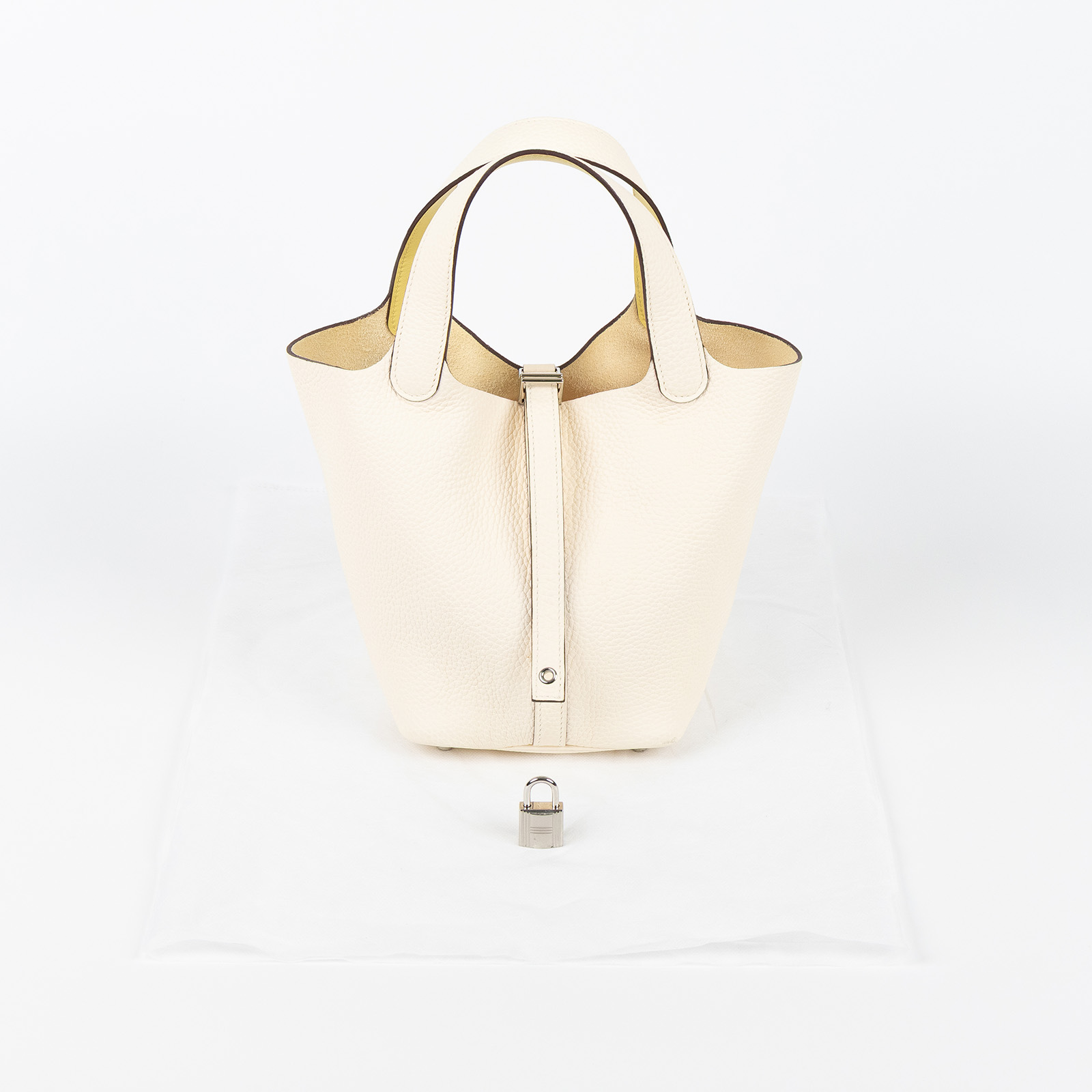 愛馬仕 Hermès Picotin Lock 18 菜籃子包 PT18 Z AM 002 UH Z刻 奶油白PICOTIN18 無附屬品