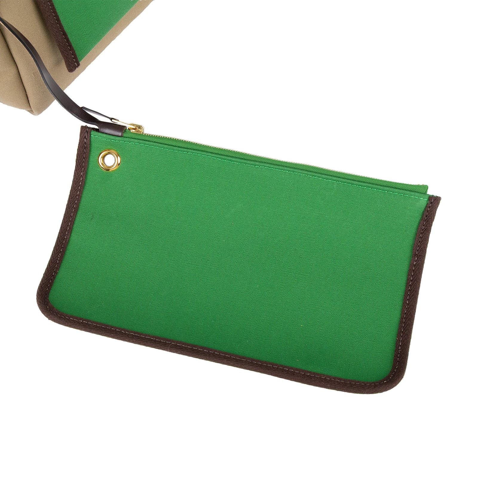 愛馬仕 Hermès Herbag Zip 31 HER31 B MN 012 KD B刻 咖綠拚色HERBAG31 內袋/鎖組