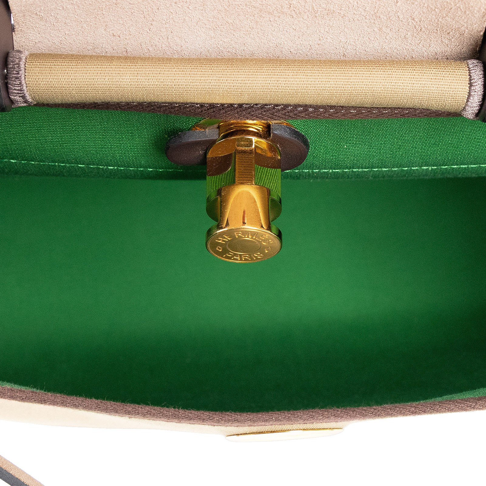 愛馬仕 Hermès Herbag Zip 31 HER31 B MN 012 KD B刻 咖綠拚色HERBAG31 內袋/鎖組