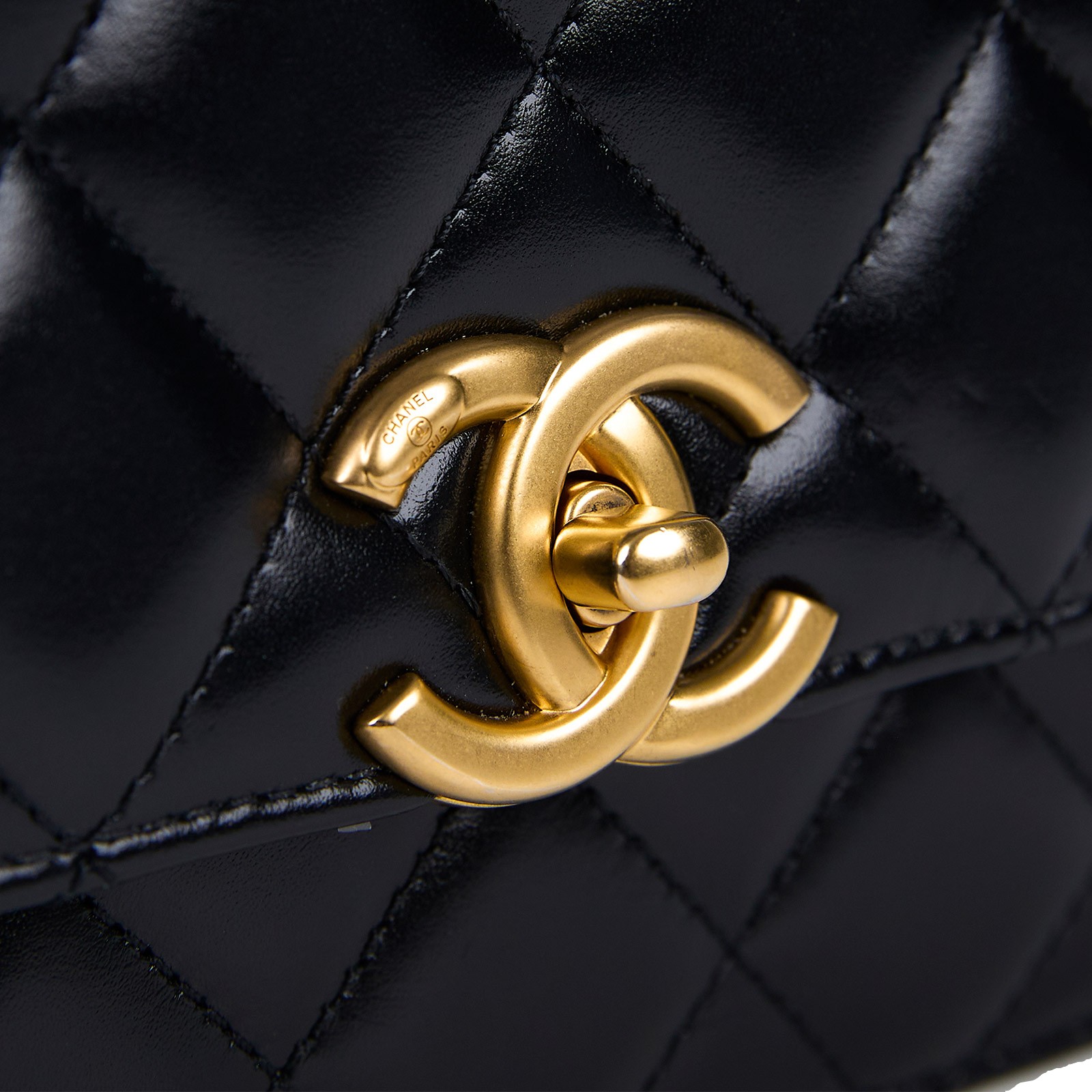 香奈兒 CHANEL 雙金珠 金球口蓋包 AS2649 B05973 晶片款 黑金牛雙金球掀蓋包 原廠盒子/防塵袋/購買證明/發票