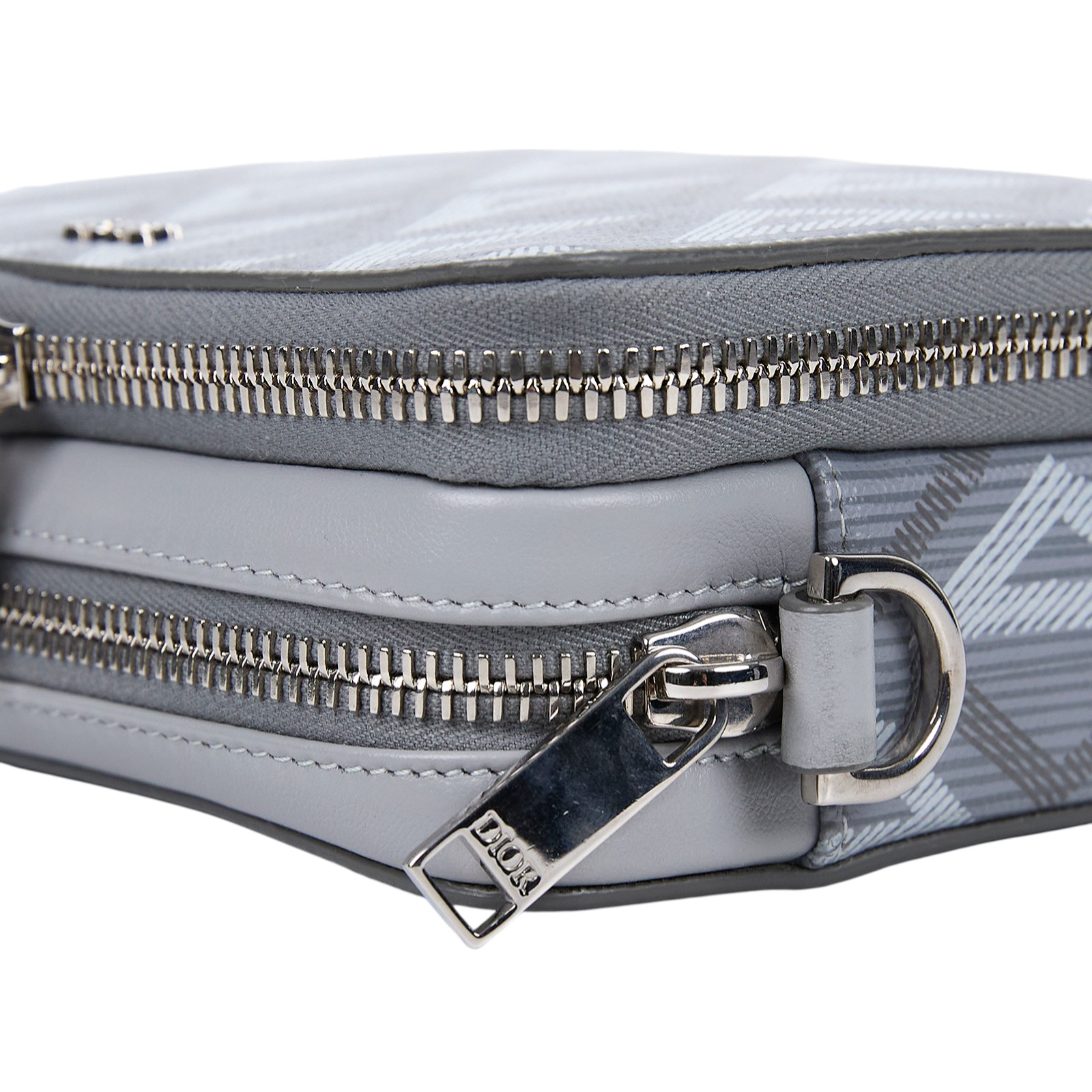 迪奧 CHRISTIAN DIOR CD Diamond Pouch Bag 斜背包 2ESBC119DCO 灰CC DIOAMON 相機包 防塵袋/背帶