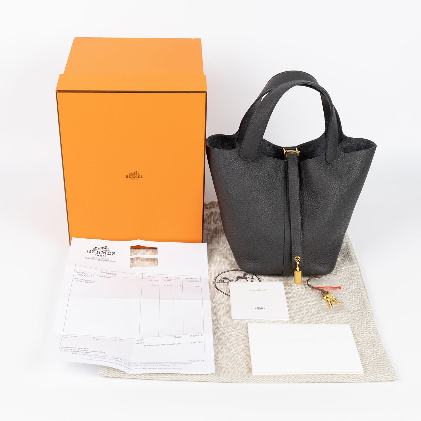 愛馬仕 Hermès Picotin Lock 18 菜籃子包 H056289CCO0 W IT 010 AK/H056289CCO0  原廠盒子/防塵袋/購買證明影本/鎖組
